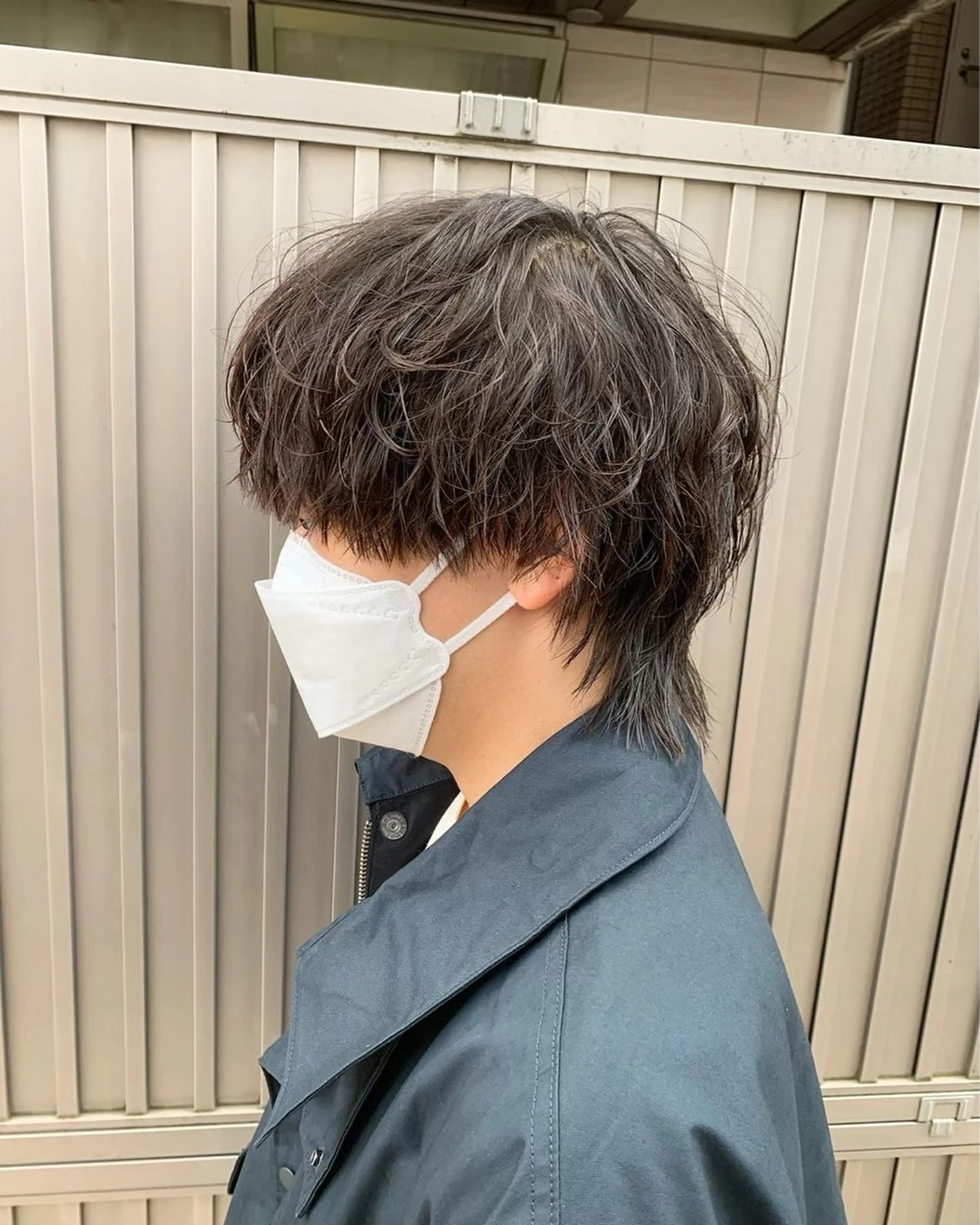 ショート カラー メンズ 町田/波巻き/ シャドウ/メンズのヘアスタイル