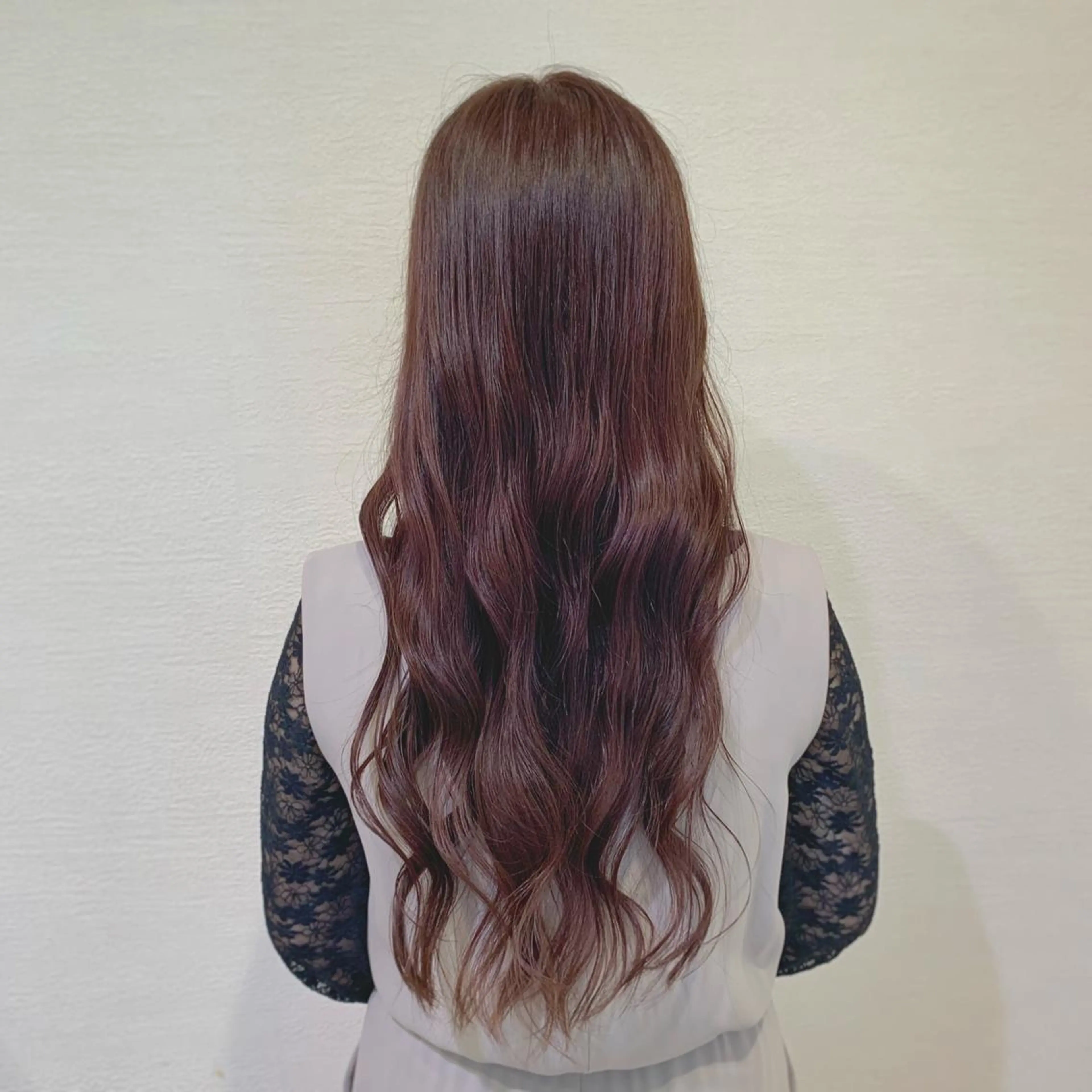 ロング カラー ピンクカラー バイオレットカラー ロング しながわ はるかのヘアスタイル