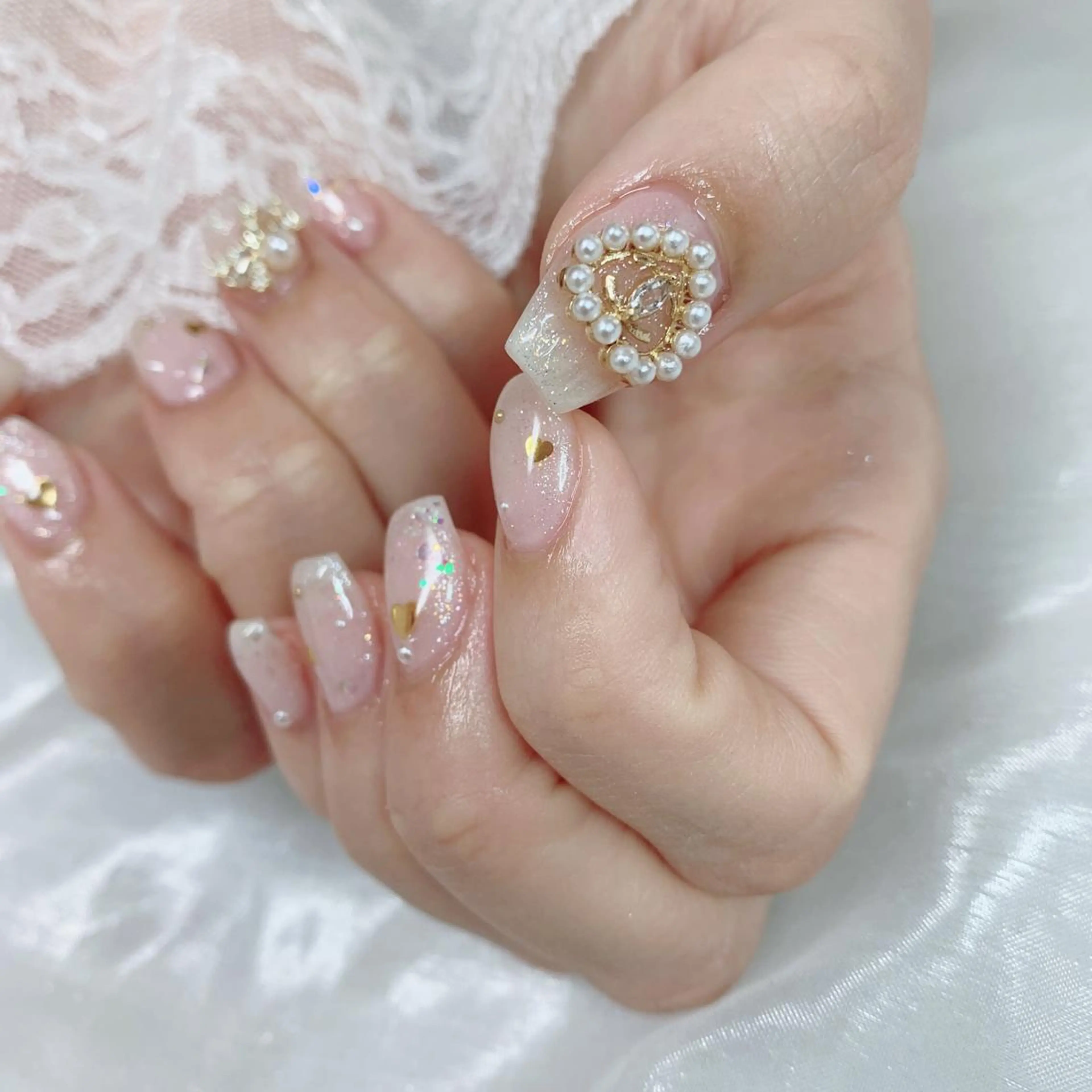 ネイル ハンドネイル La neige* yuki 🥯🍑のネイルデザイン