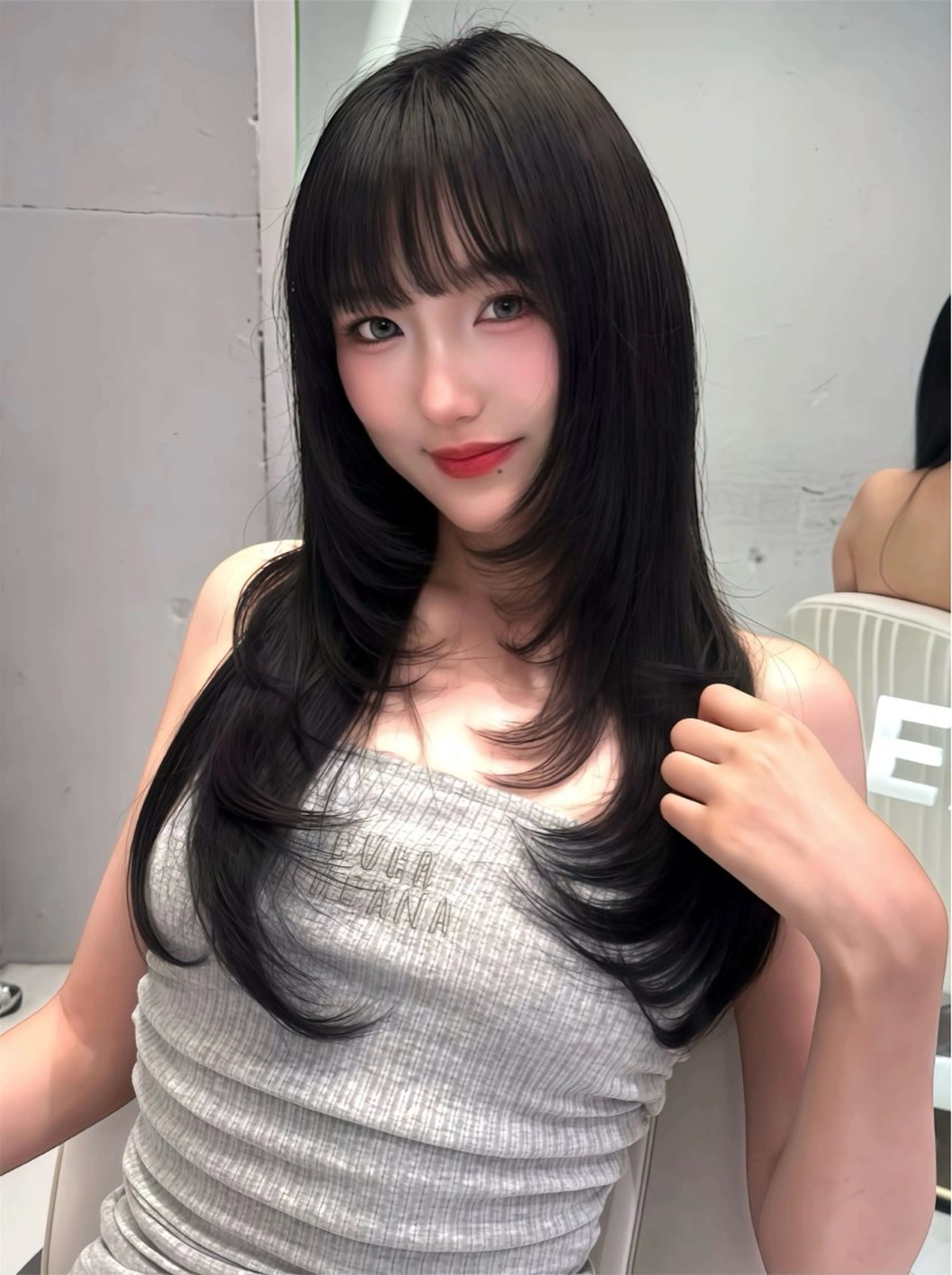 ロング カット ヘアセット miuru/網紅ヘア 🇨🇳レイヤーのヘアスタイル