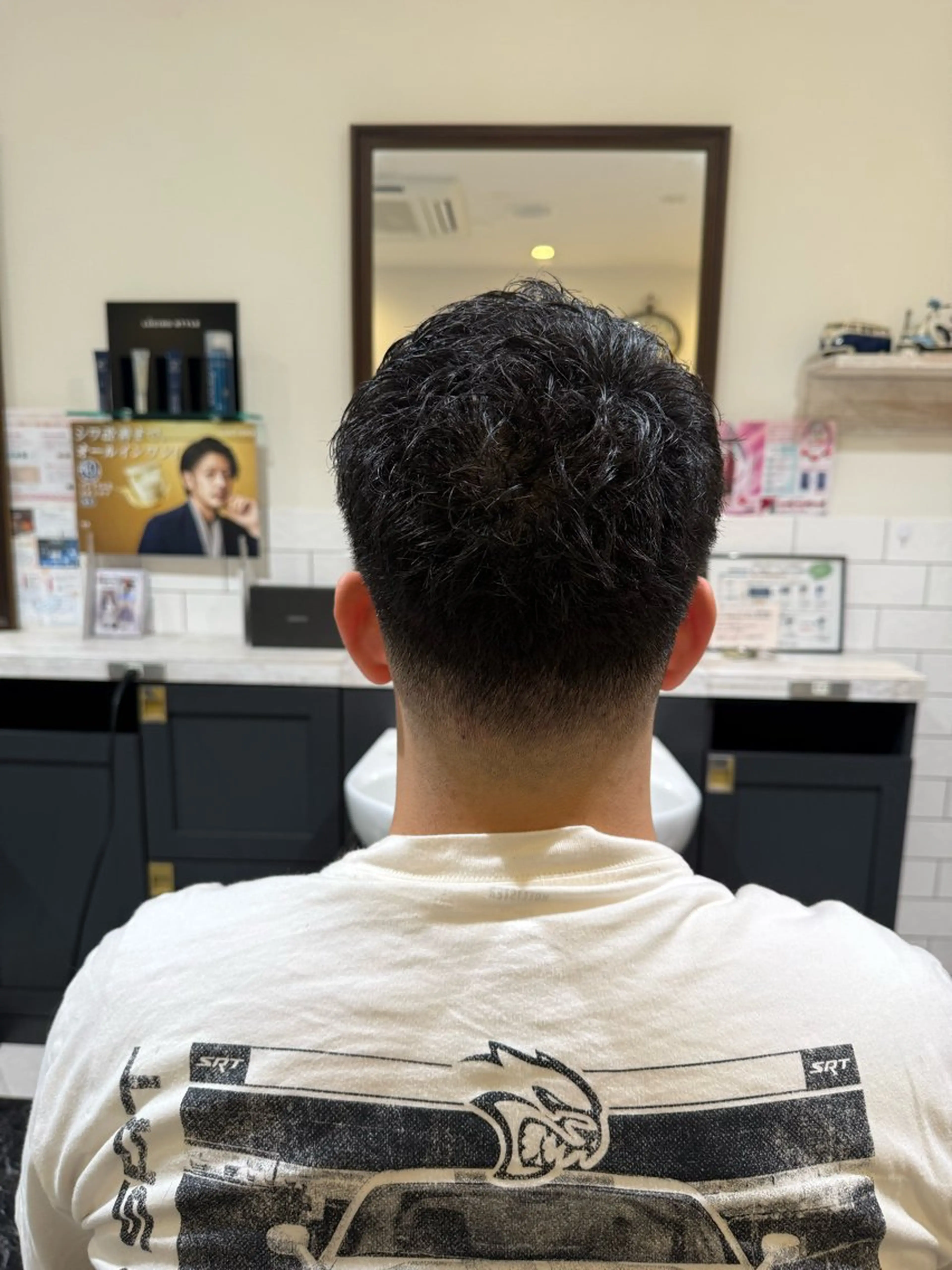 ショート メンズ カット 似合わせカットパーマ 長峯丈士のヘアスタイル