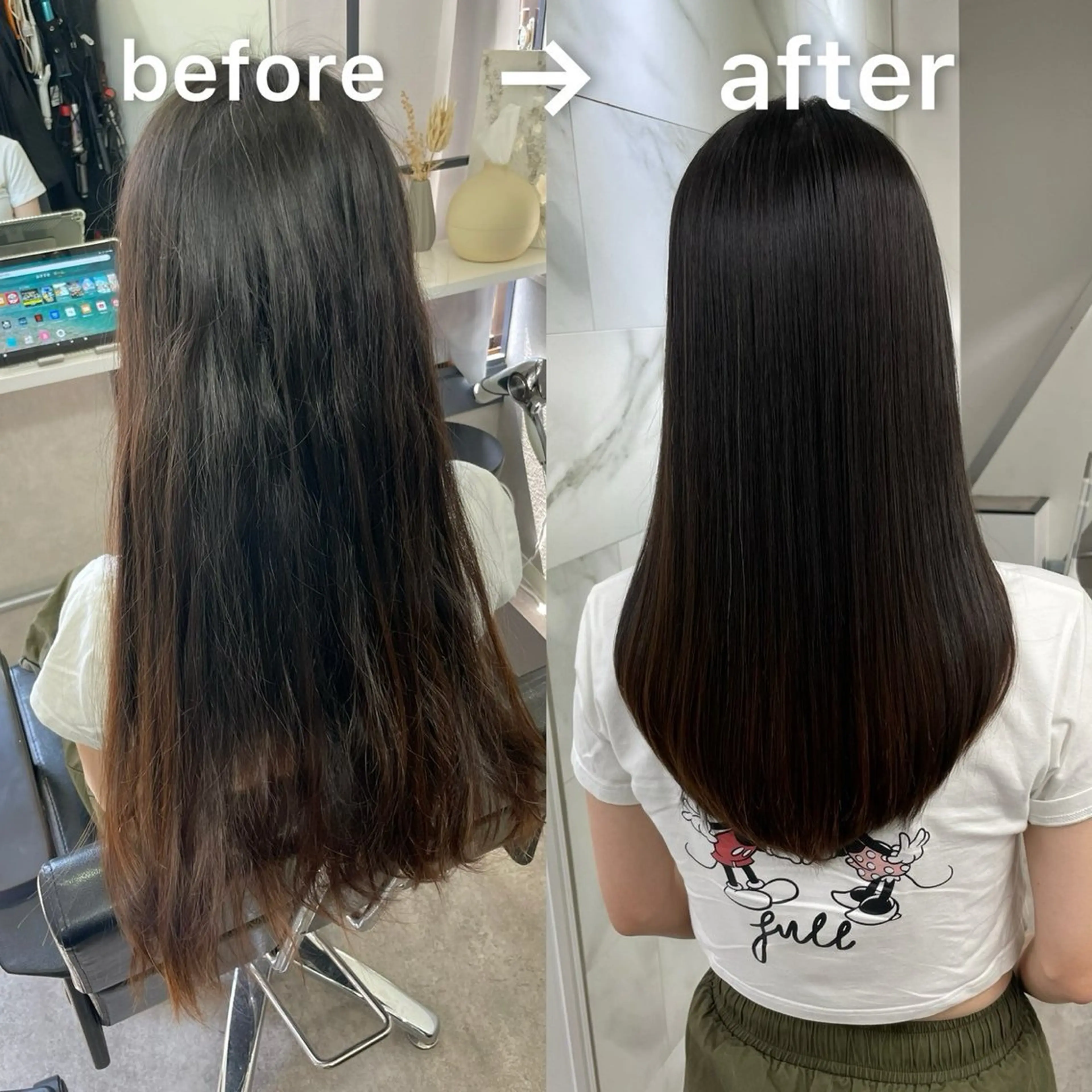 セミロング ヘアカラー トリートメント ヘッドスパ soigne 表参道【ソワネ】所属・艶髪🩰透明感カラー 🫧あやみのヘアスタイル