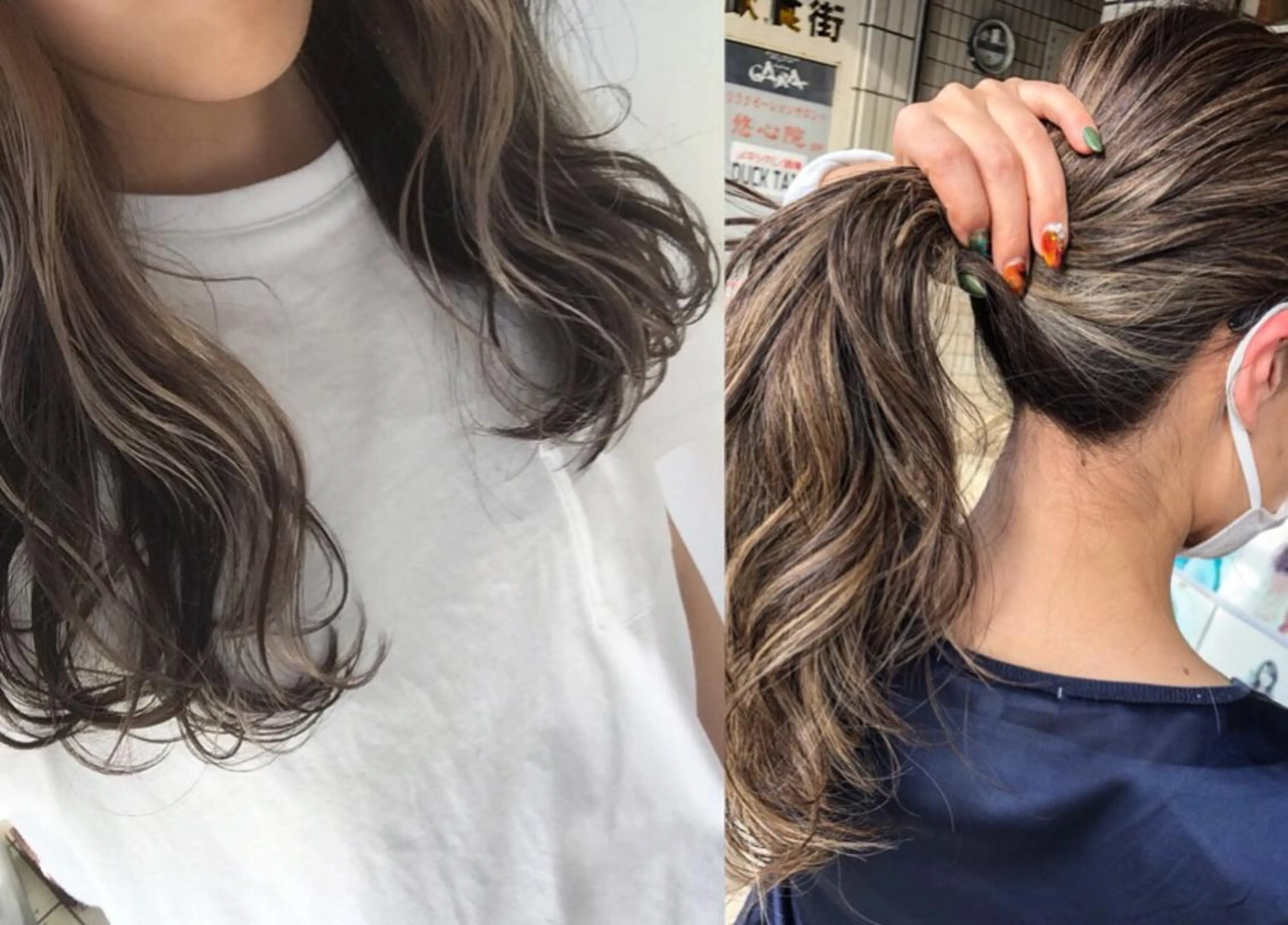 セミロング カラー ハイライトカラー 3Dハイライト ハイライト ヘアメディカルサロン銀座premium所属・✨髪質改善✨三橋 正隆のヘアスタイル