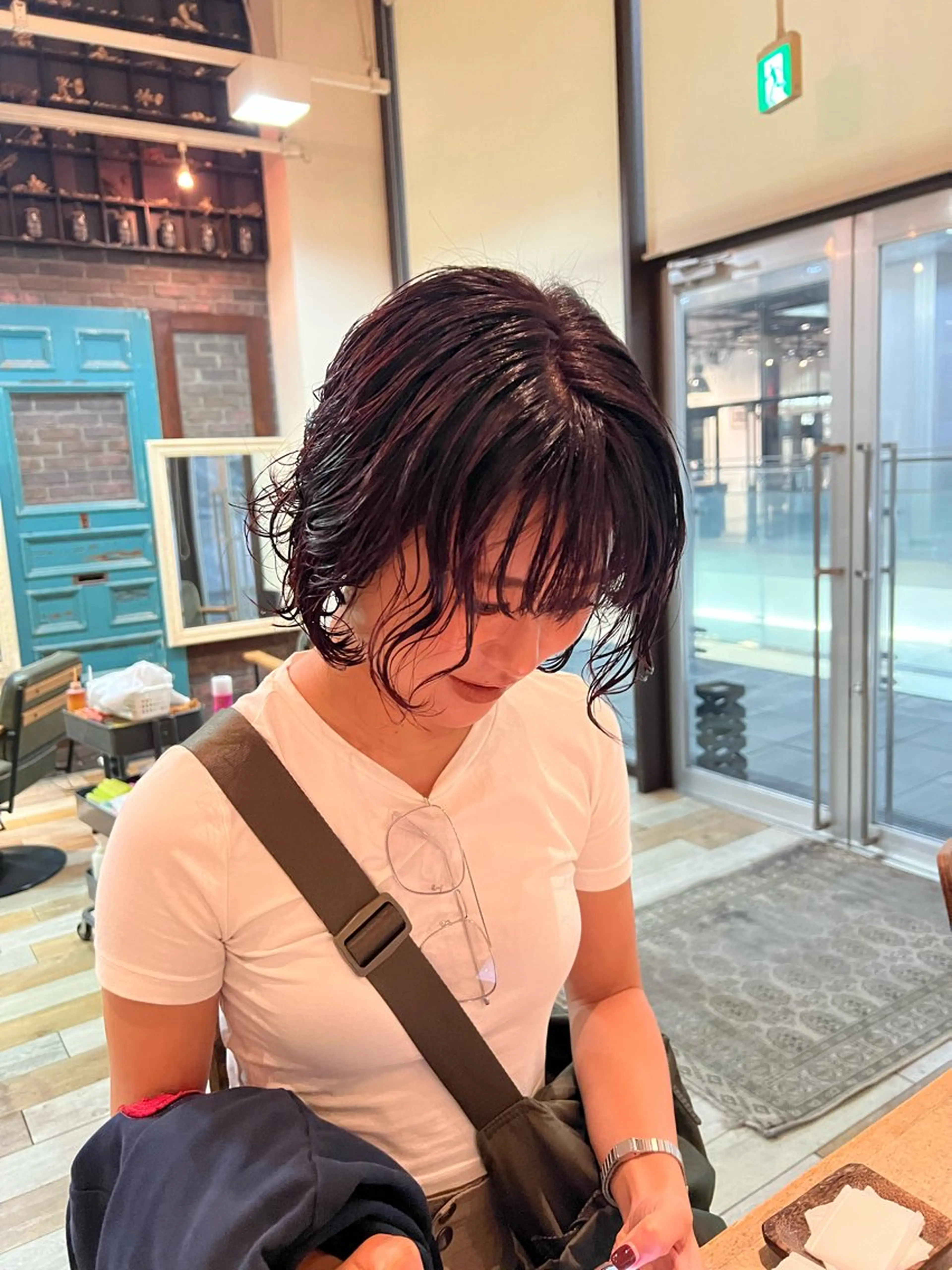 ミディアム ヘアカラー トリートメント 栄　mighty by H所属・田中 蘭菜のヘアスタイル