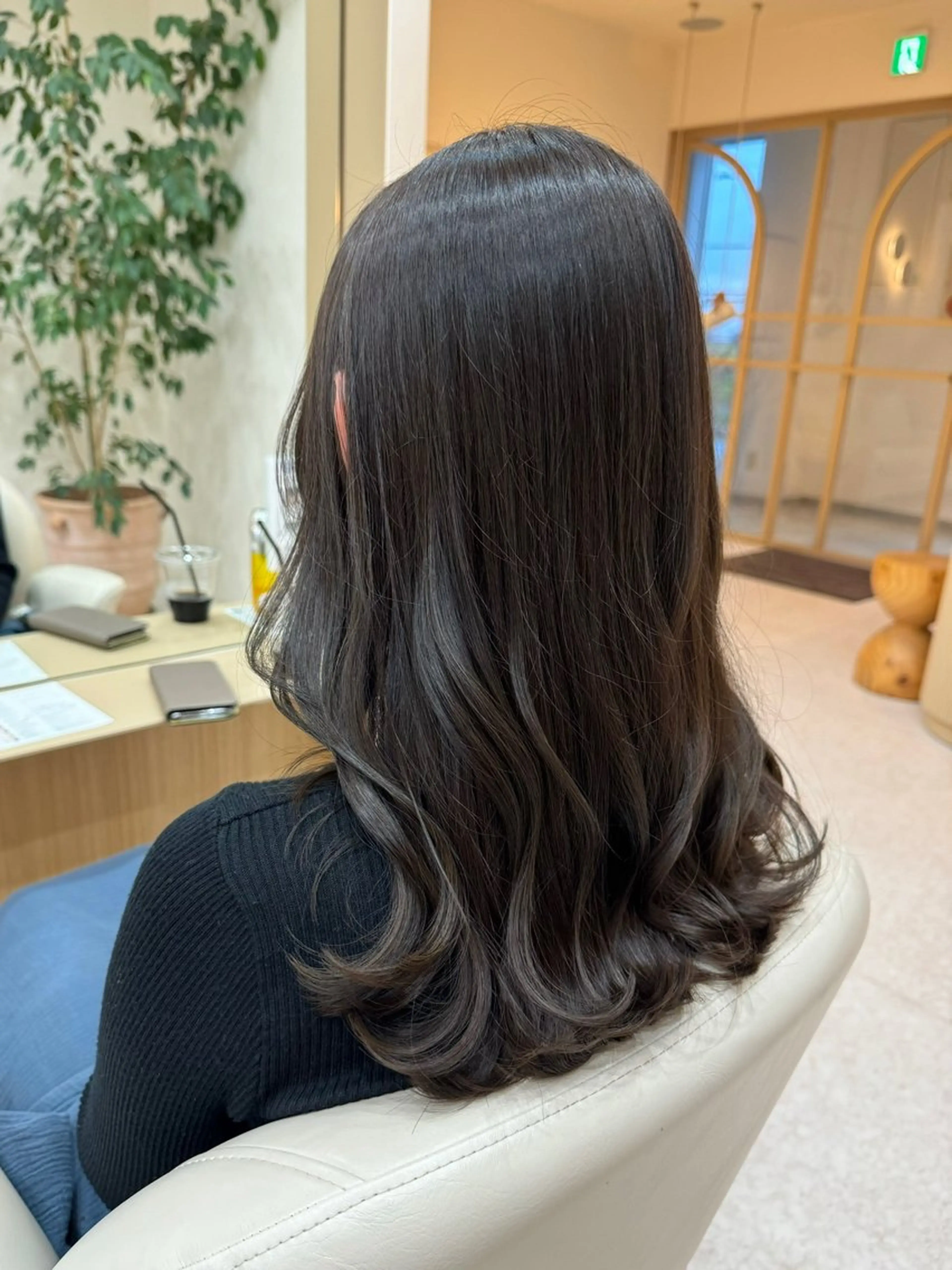 ロング カラー ヘアアレンジ ベージュカラー🧸/ 松崎/東区/田中理沙のヘアスタイル