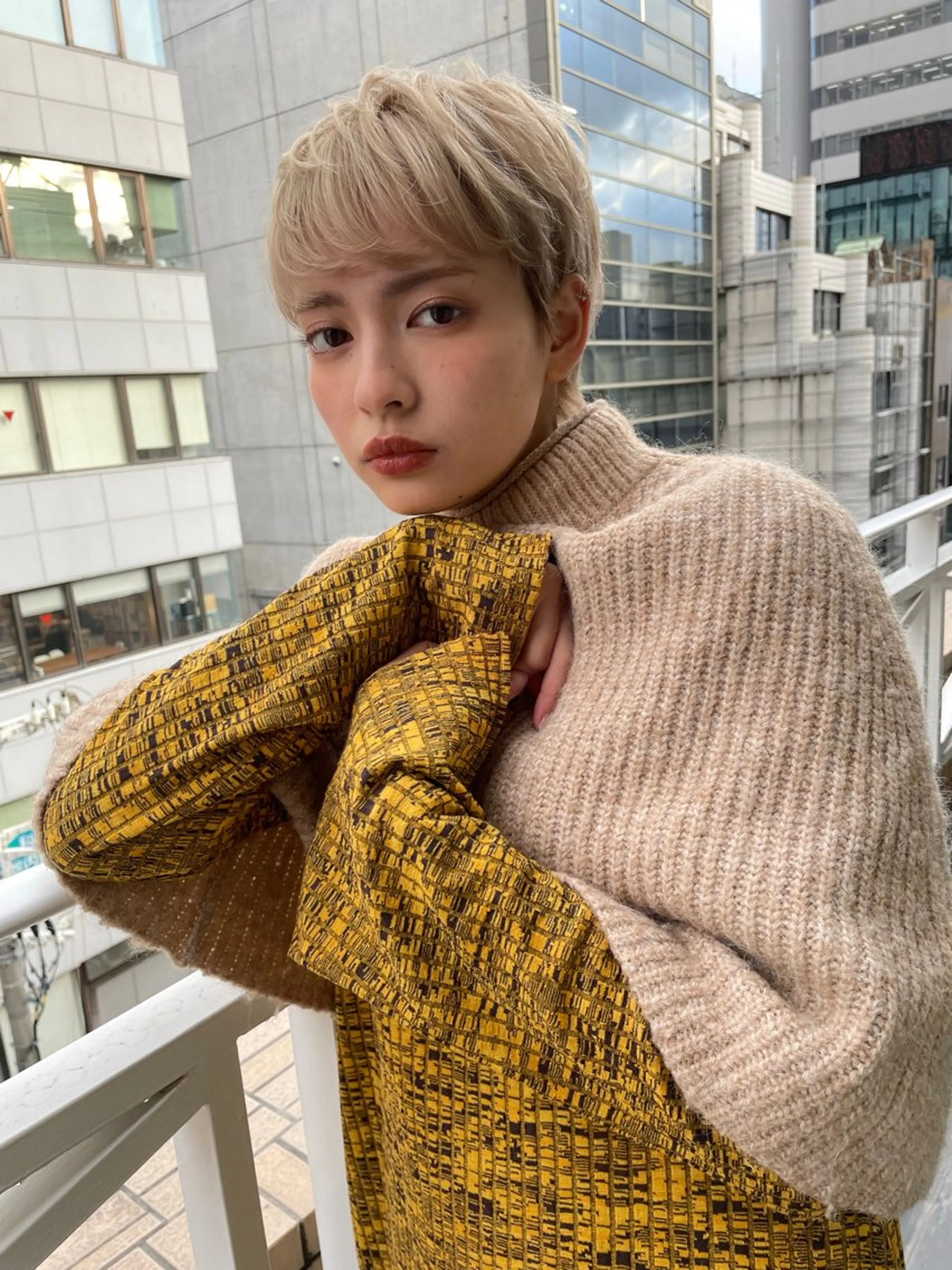 ショート カラー カット ヘアカラー トリートメント ショート/ボブ専門 宮脇美奈/南船場のヘアスタイル