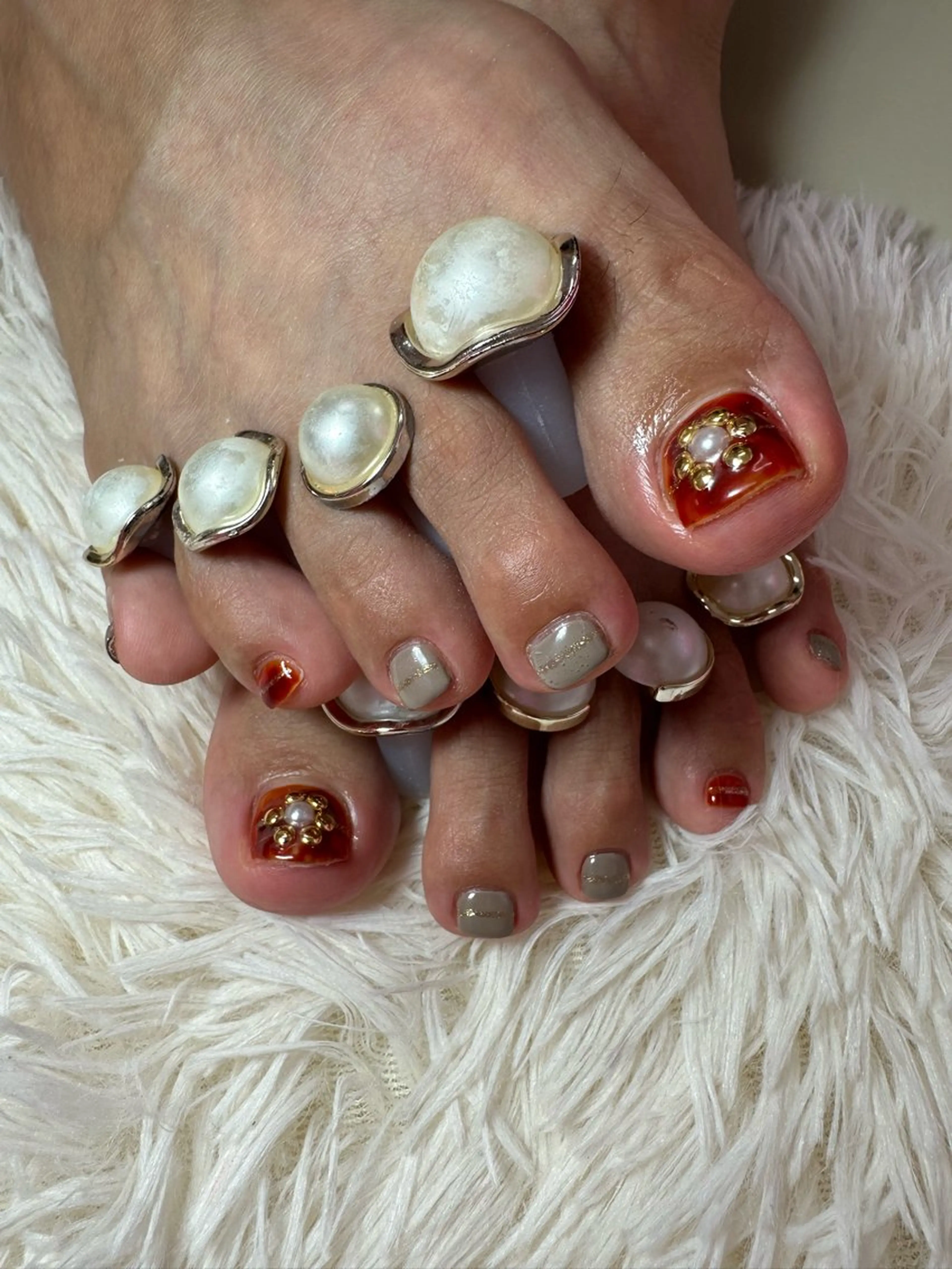 ネイル フットネイル 串田 萌のネイルデザイン