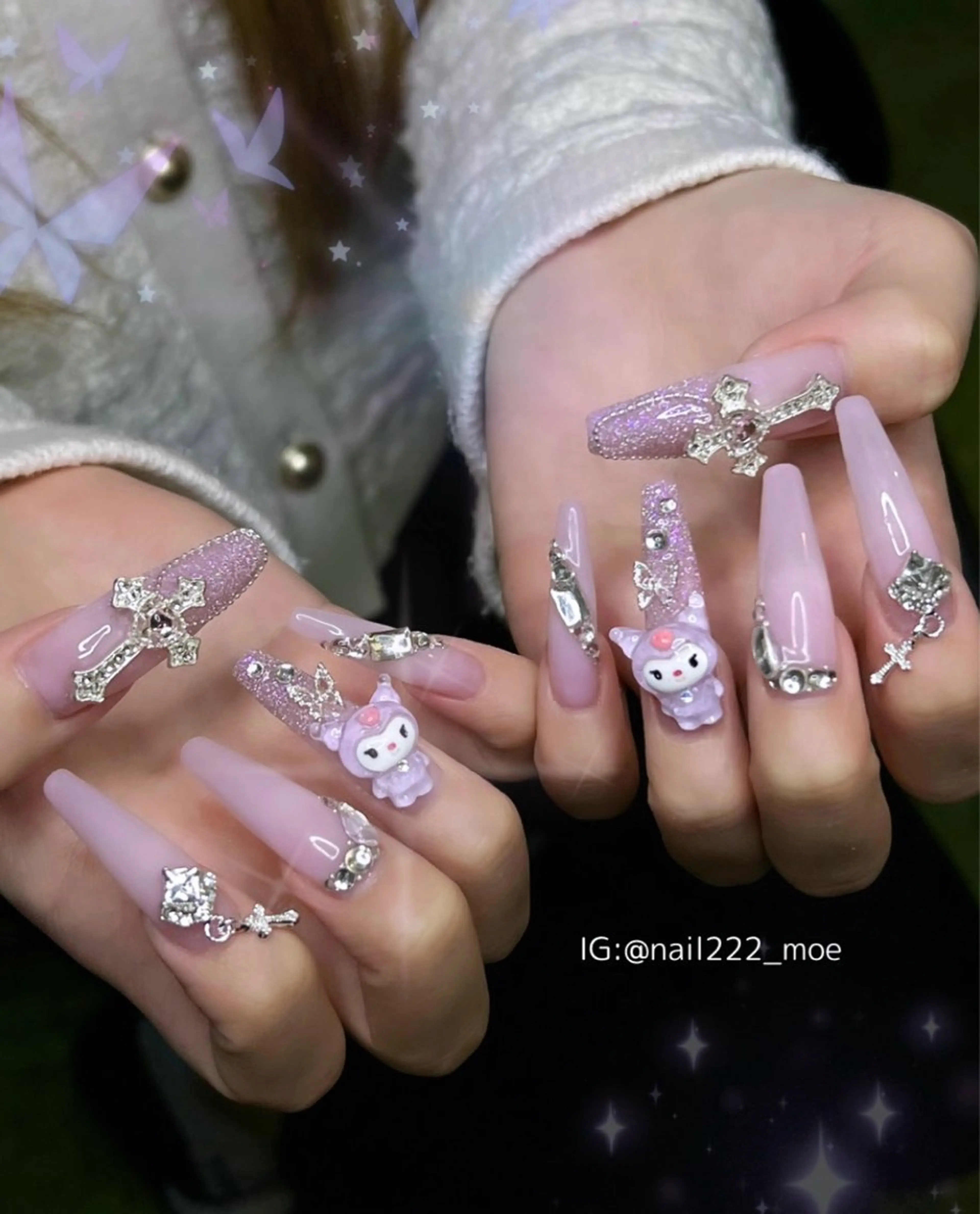 ネイル 春ネイル ワンホンネイル ハンドネイル ⟡.*222⋰˚☆ MöEのネイルデザイン