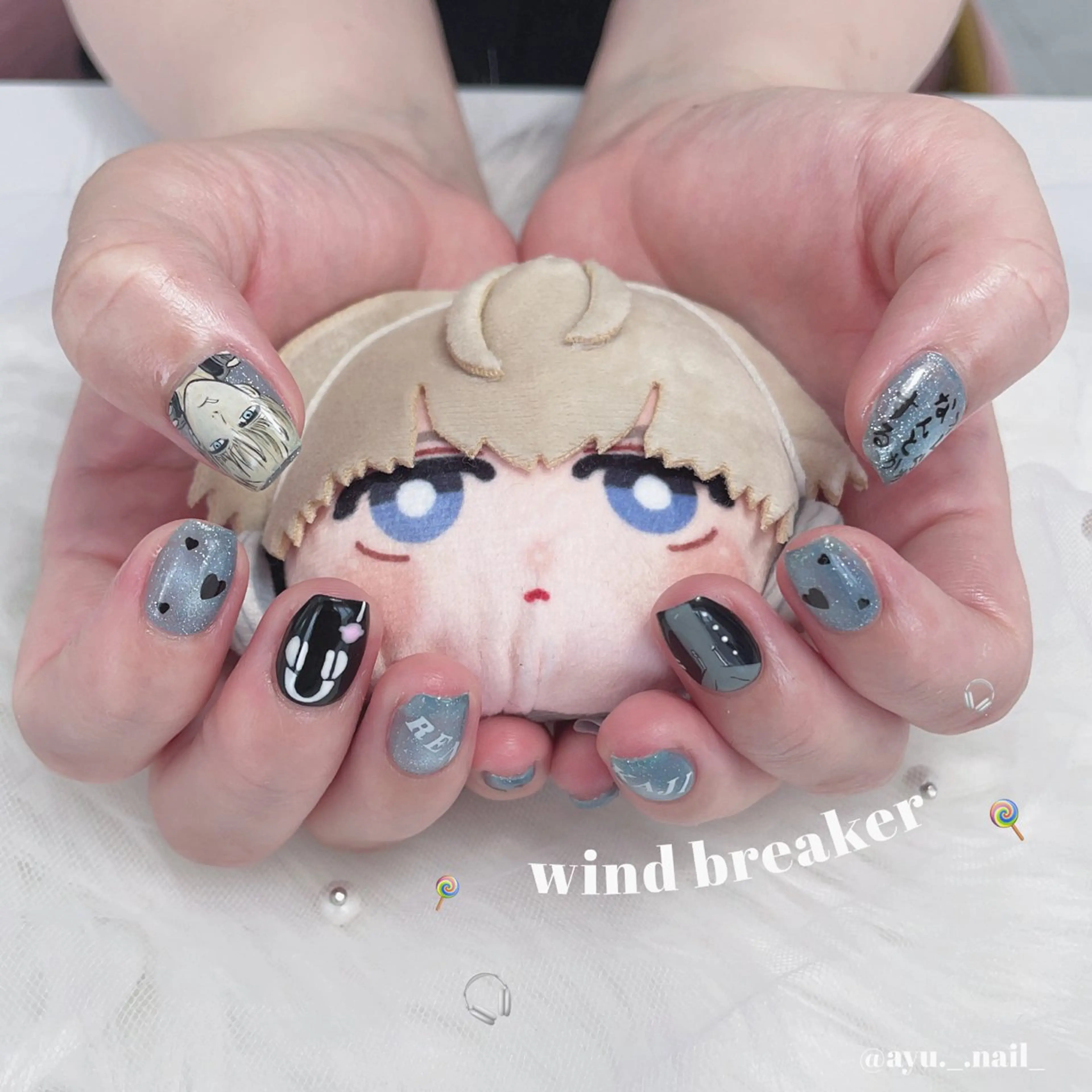 ネイル あゆ🎀/ワンホンネ イル/痛ネイルのネイルデザイン