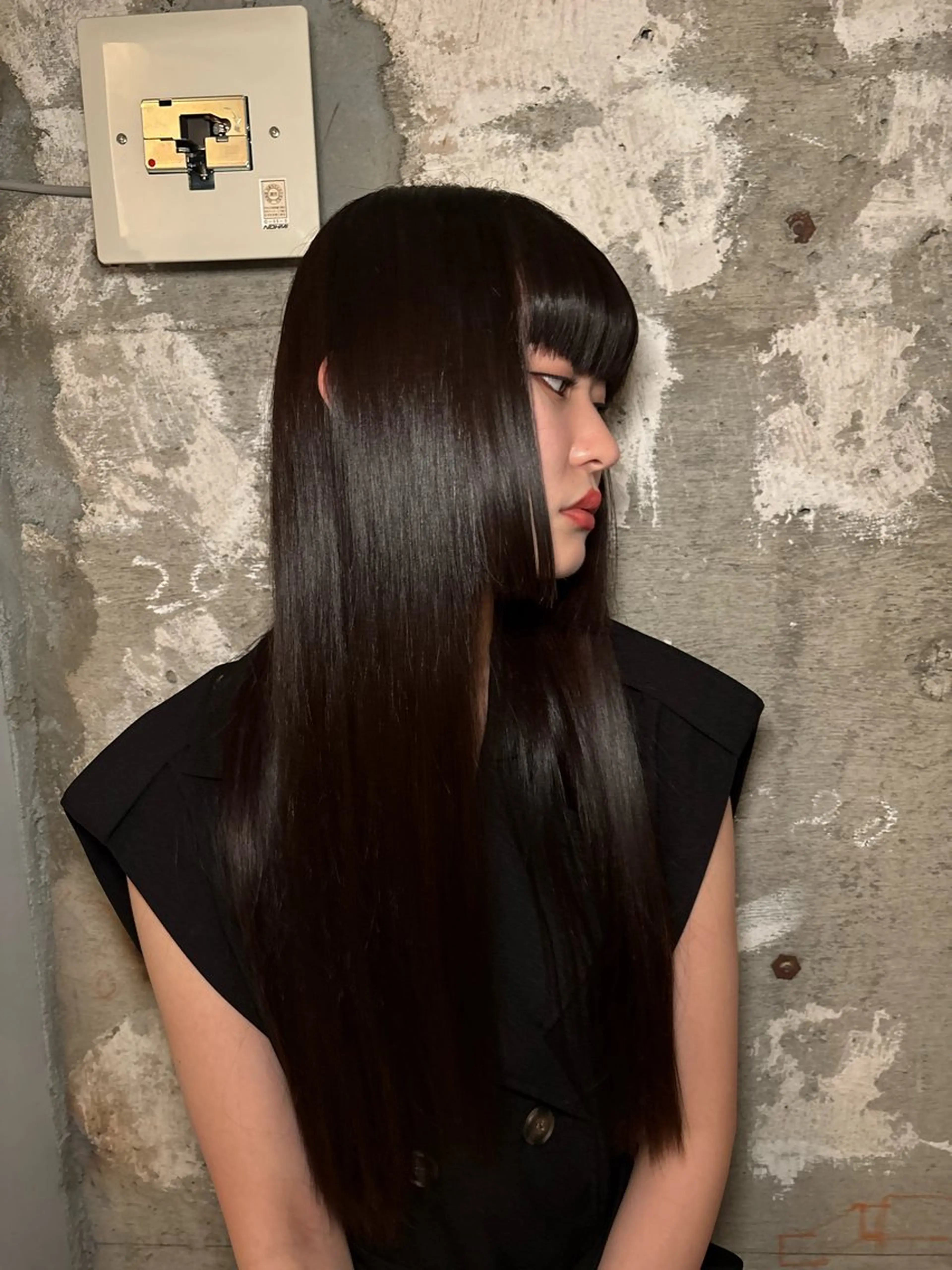 ロング 落合智登世🌀トリー トメントモデル募集中のヘアスタイル