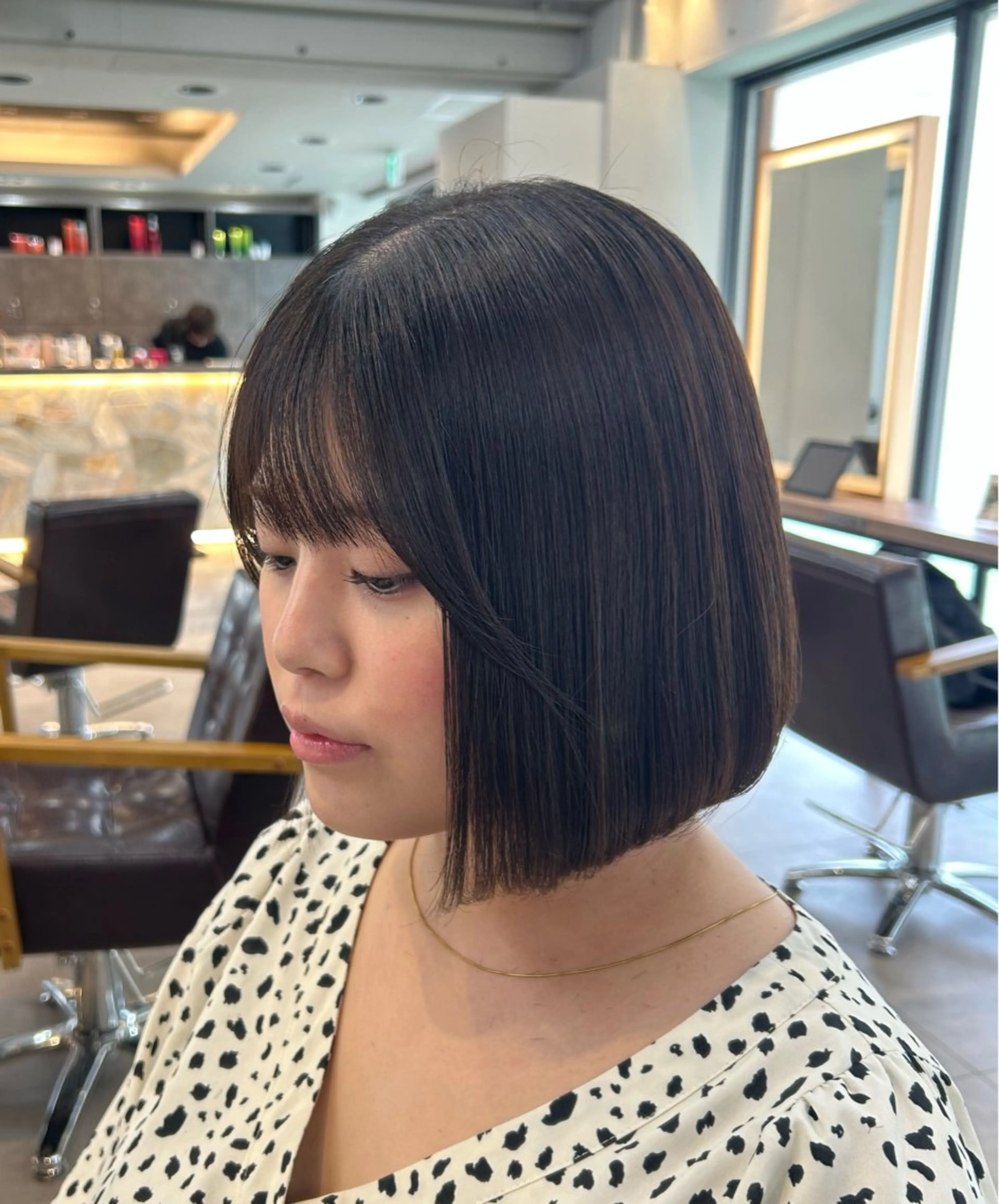 ミディアム ボブ 顔周りカット カット 🎀ririka🪻 艶髪/カラーリストのヘアスタイル