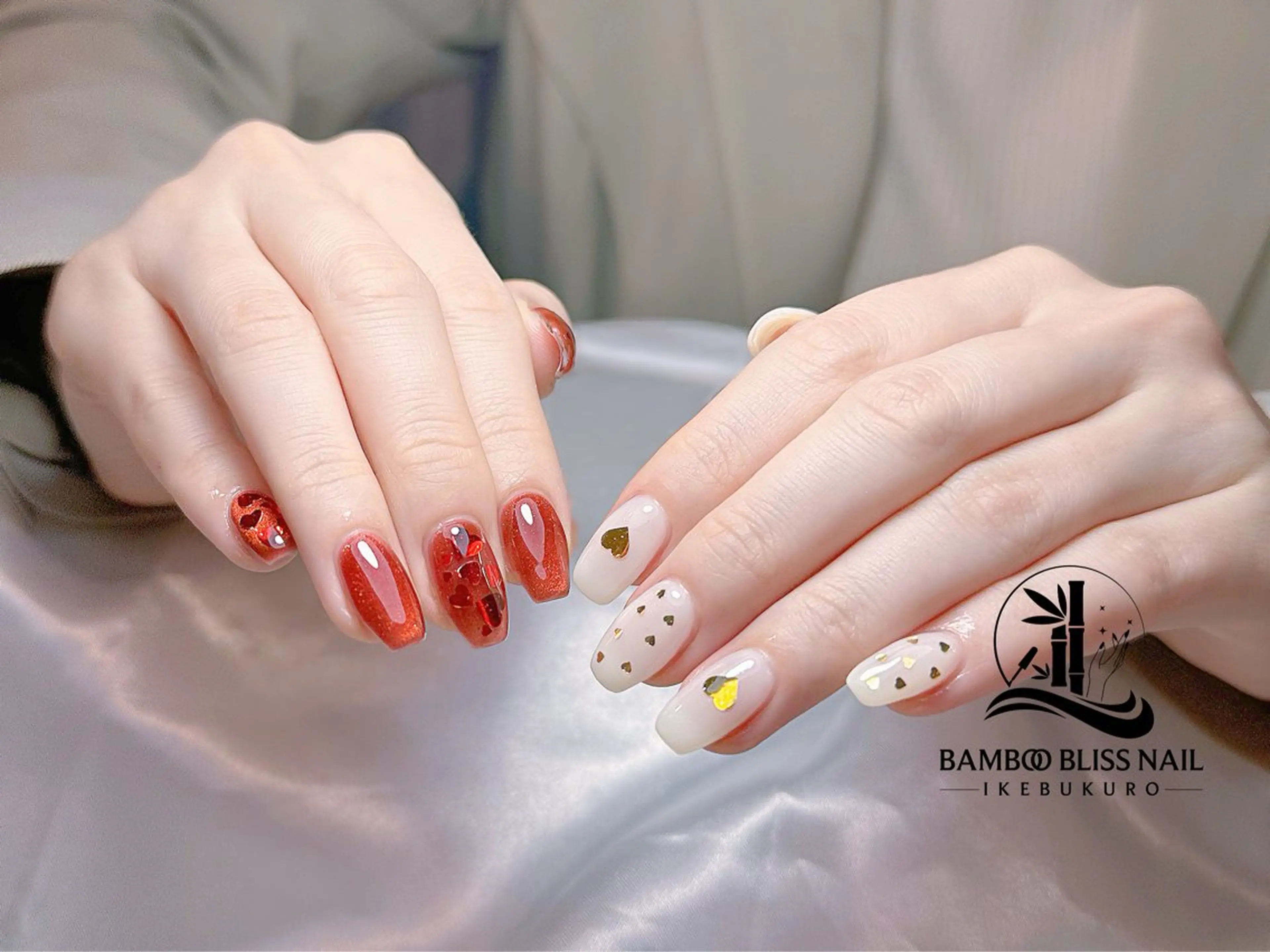 ネイル BAMBOO BLISS 研修用のネイルデザイン