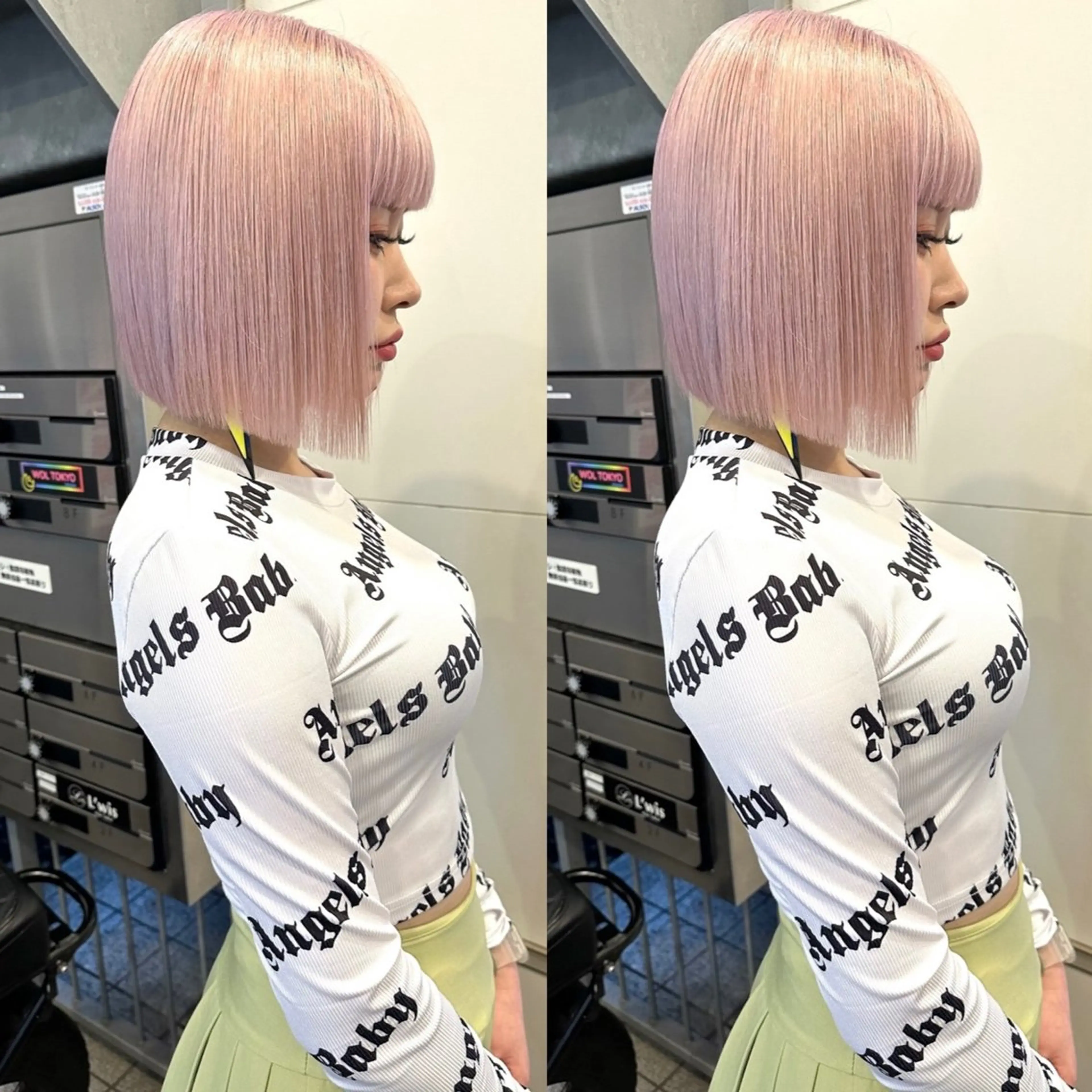ショート 【店長】プルエクステ ボブ🌈ナツヤのヘアスタイル