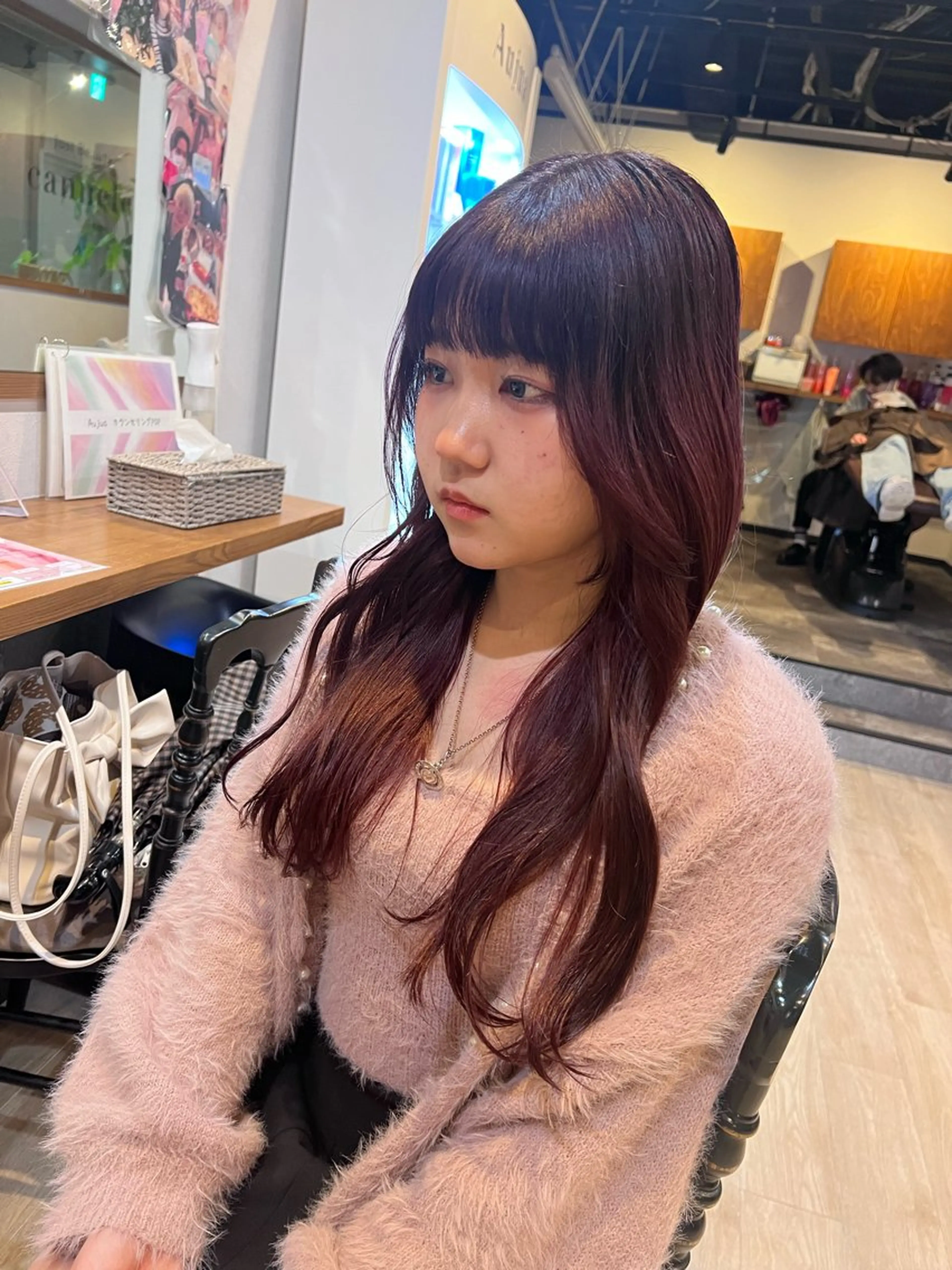 ロング カラー ヘアカラー カットモデル 募集中💞栗林 悠のヘアスタイル