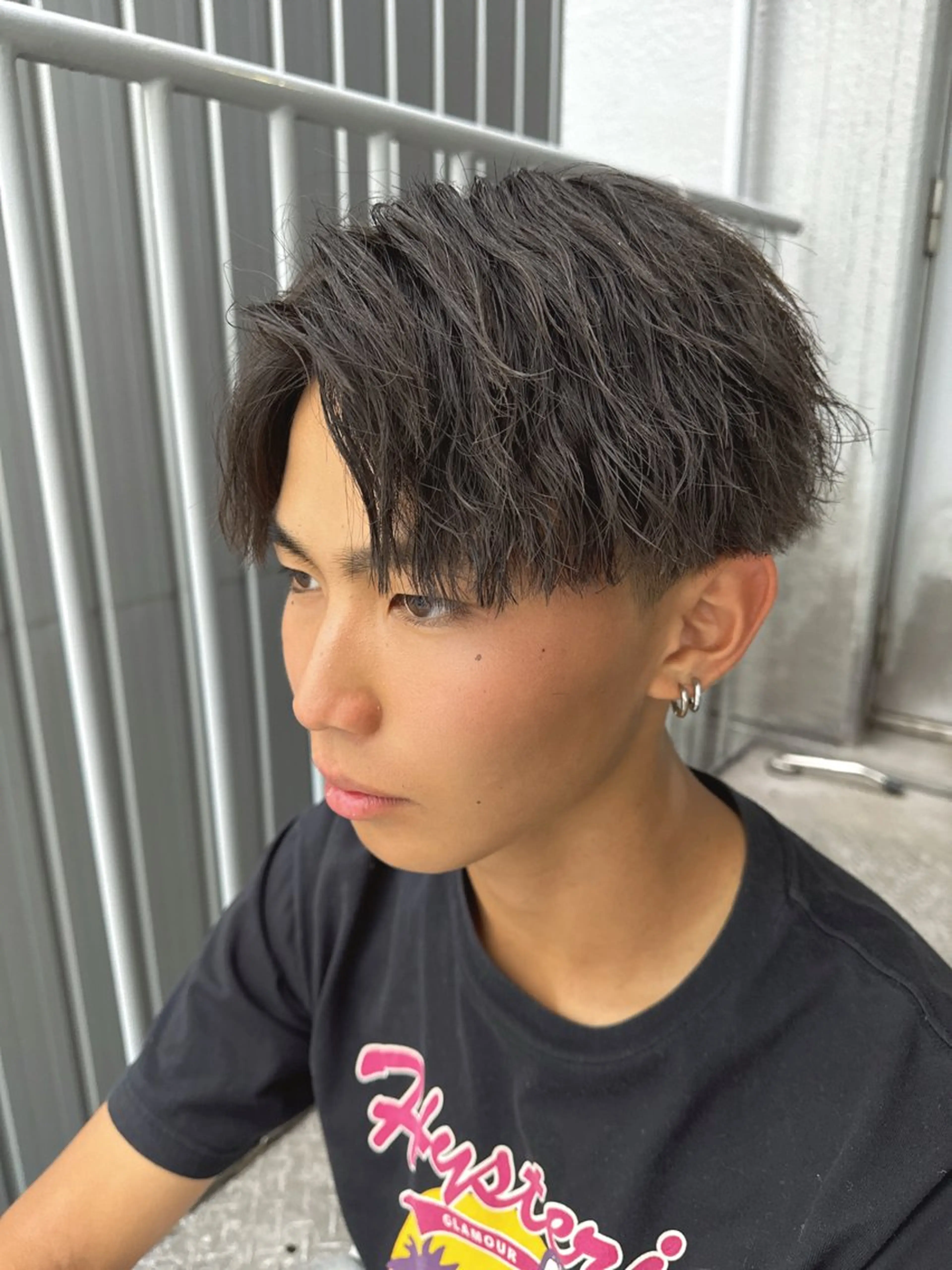 パーマ メンズ センターパート マッシュ メンズパーマ ツイストスパイラルパーマ スパイラルパーマ カット パーマ LICO HAIR＆RELAXATION 名駅店所属・メンズ特化美容師/ パーマ/波巻き/陸翔のヘアスタイル