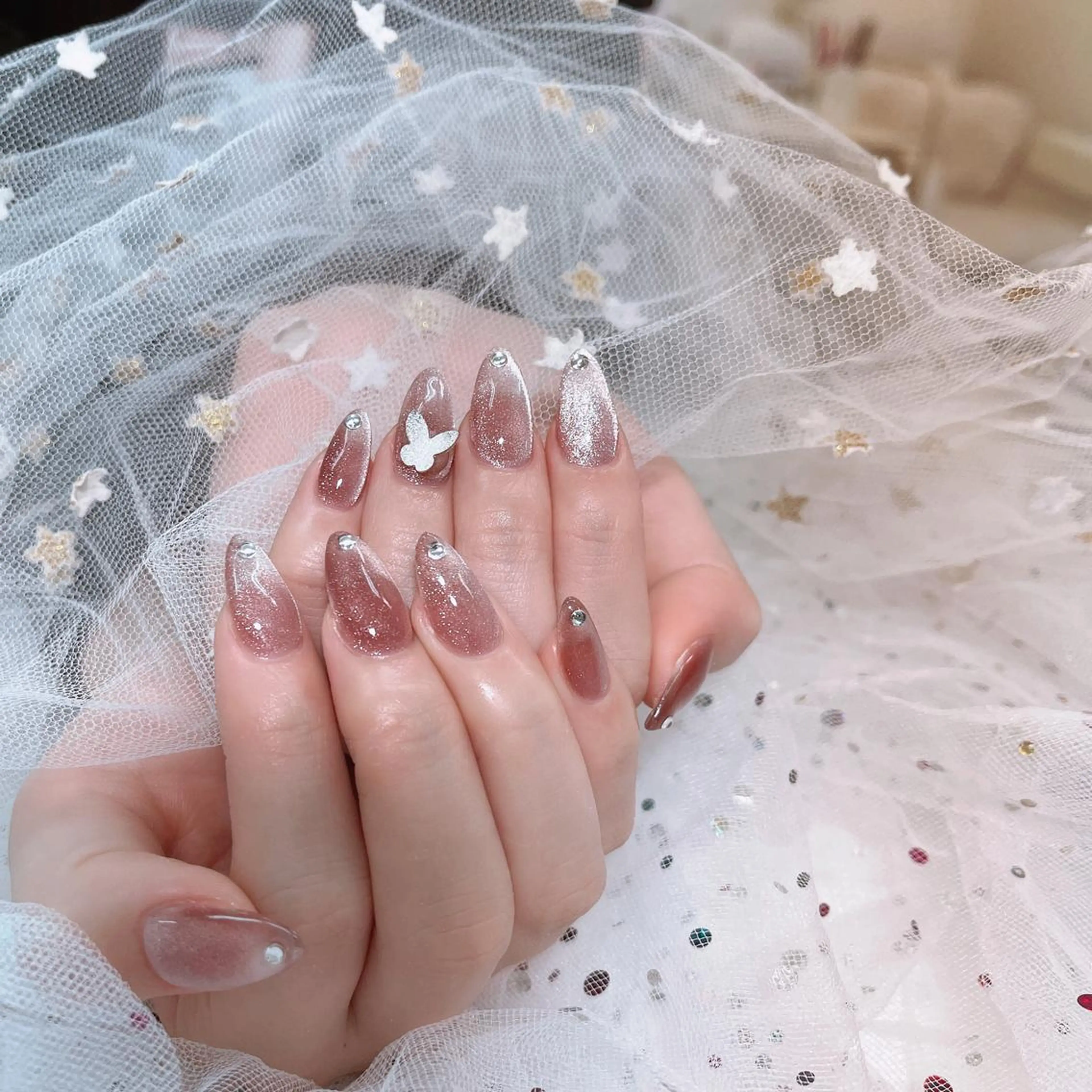 ネイル 🦋ネイルサロン ブラン🌈ゆりのネイルデザイン