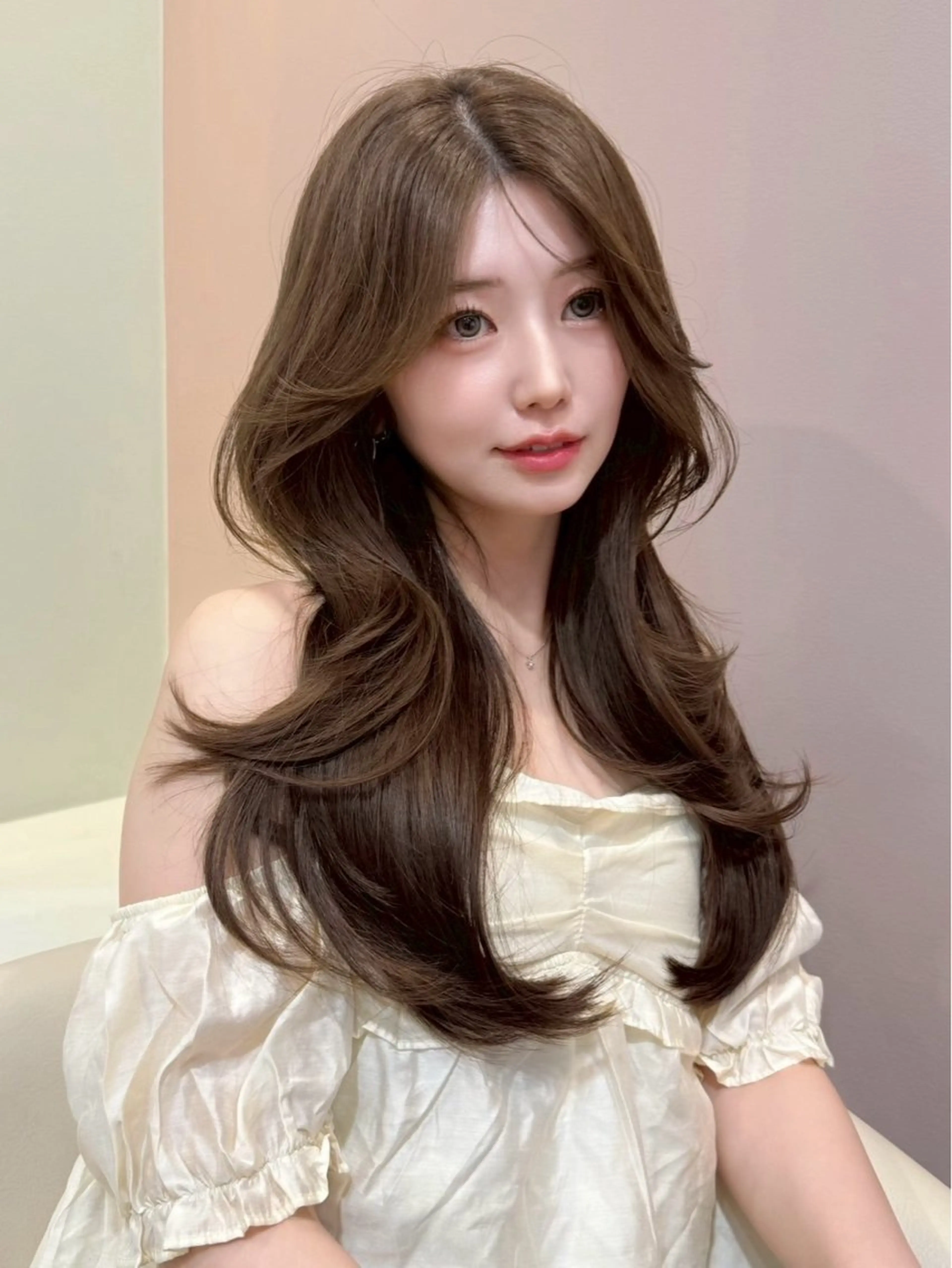 ロング カット ヘアカラー トリートメント 韓国トレンドヘア🐥 こうすけのヘアスタイル