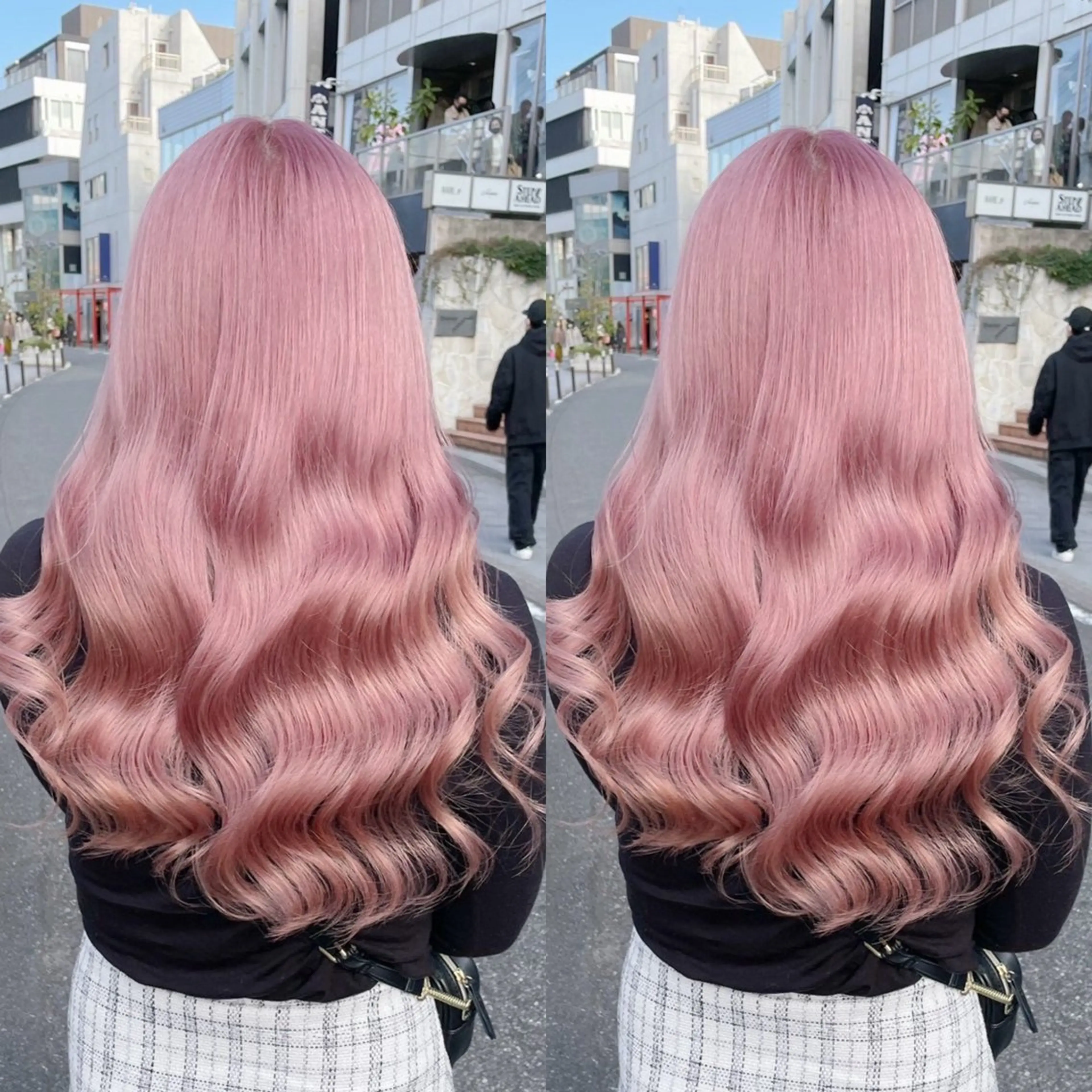 ロング カラー ヘアカラー トリートメント ヘアセット ブリーチ無し透明感 カラー🦕まどかのヘアスタイル