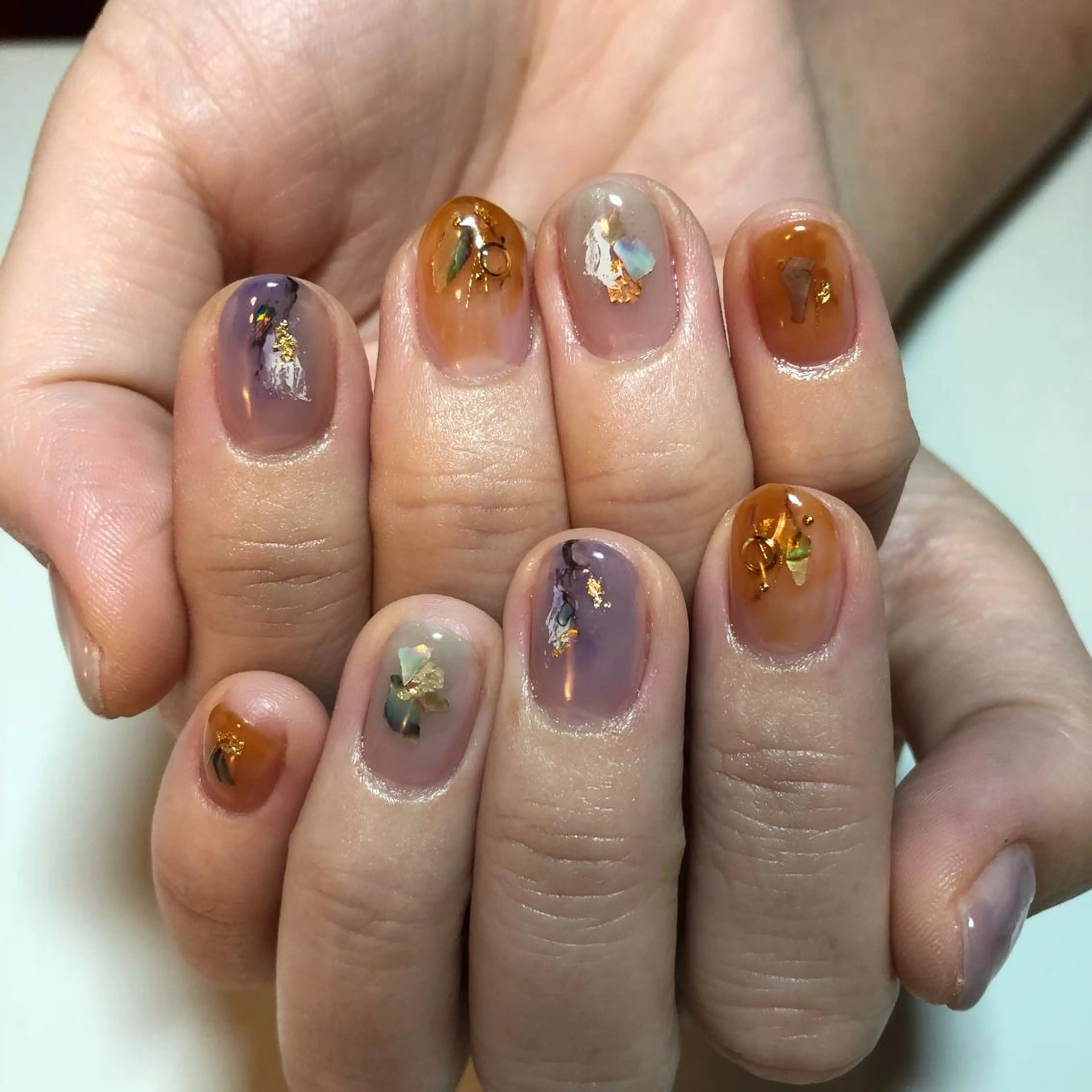 ネイル ニュアンスネイル g-up nail所属・米田 律子のネイルデザイン