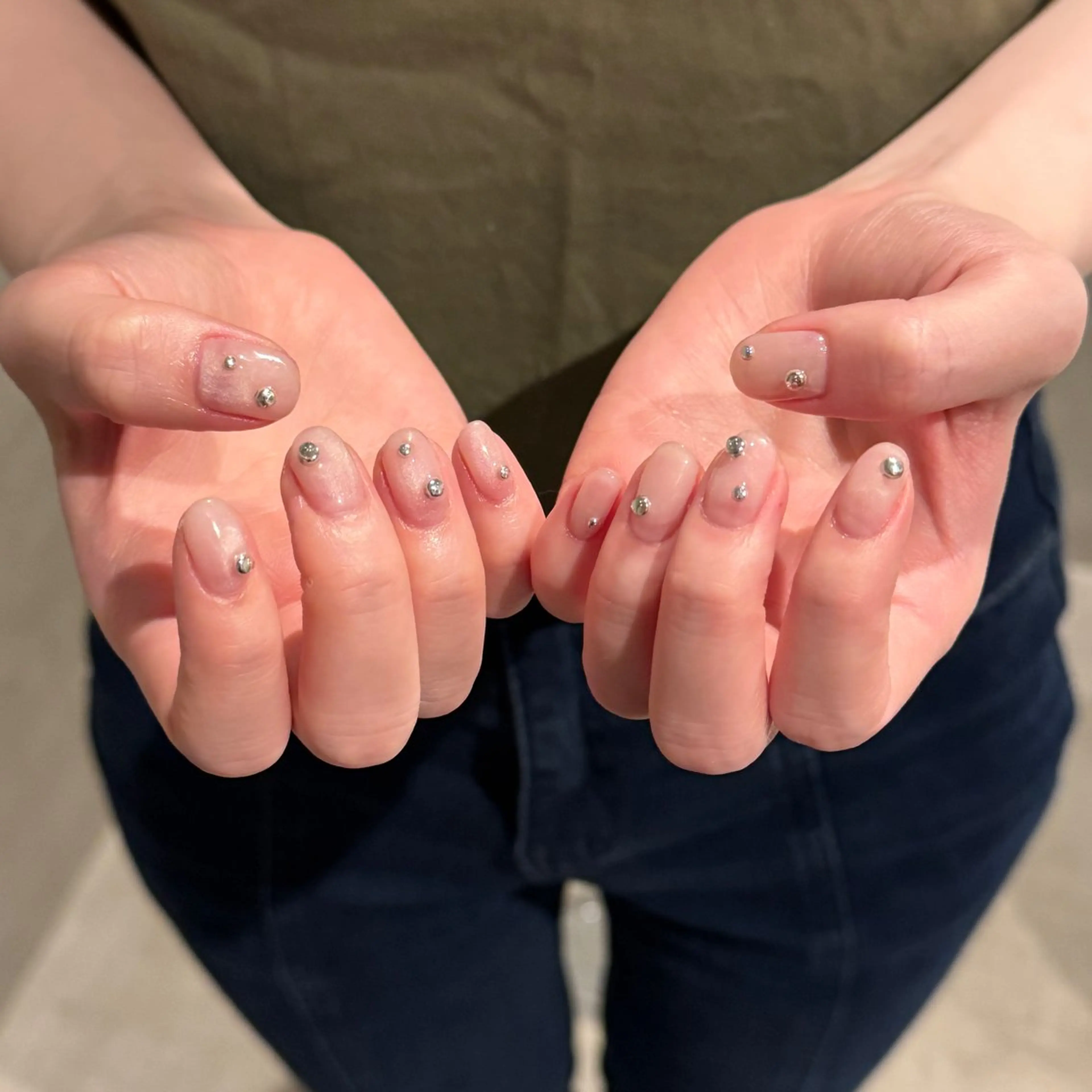 ネイル クリアネイル ハンドネイル 𝐫𝐚𝐢 𝐧𝐚𝐢𝐥のネイルデザイン
