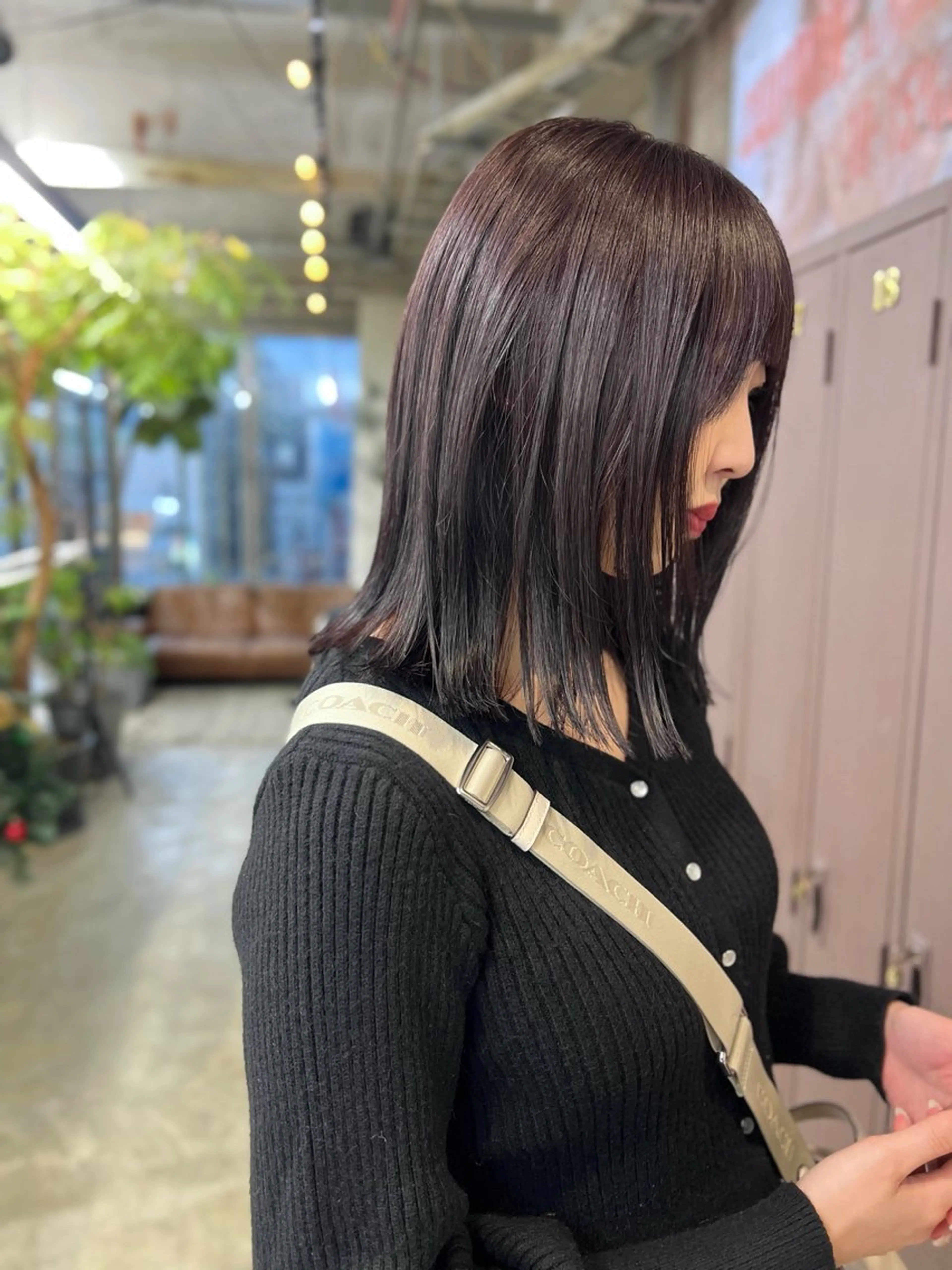 ミディアム カラー ラベンダーカラー ラベンダーグレー カット ヘアカラー トリートメント 水野 雪 パーマ/暖色カラーのヘアスタイル