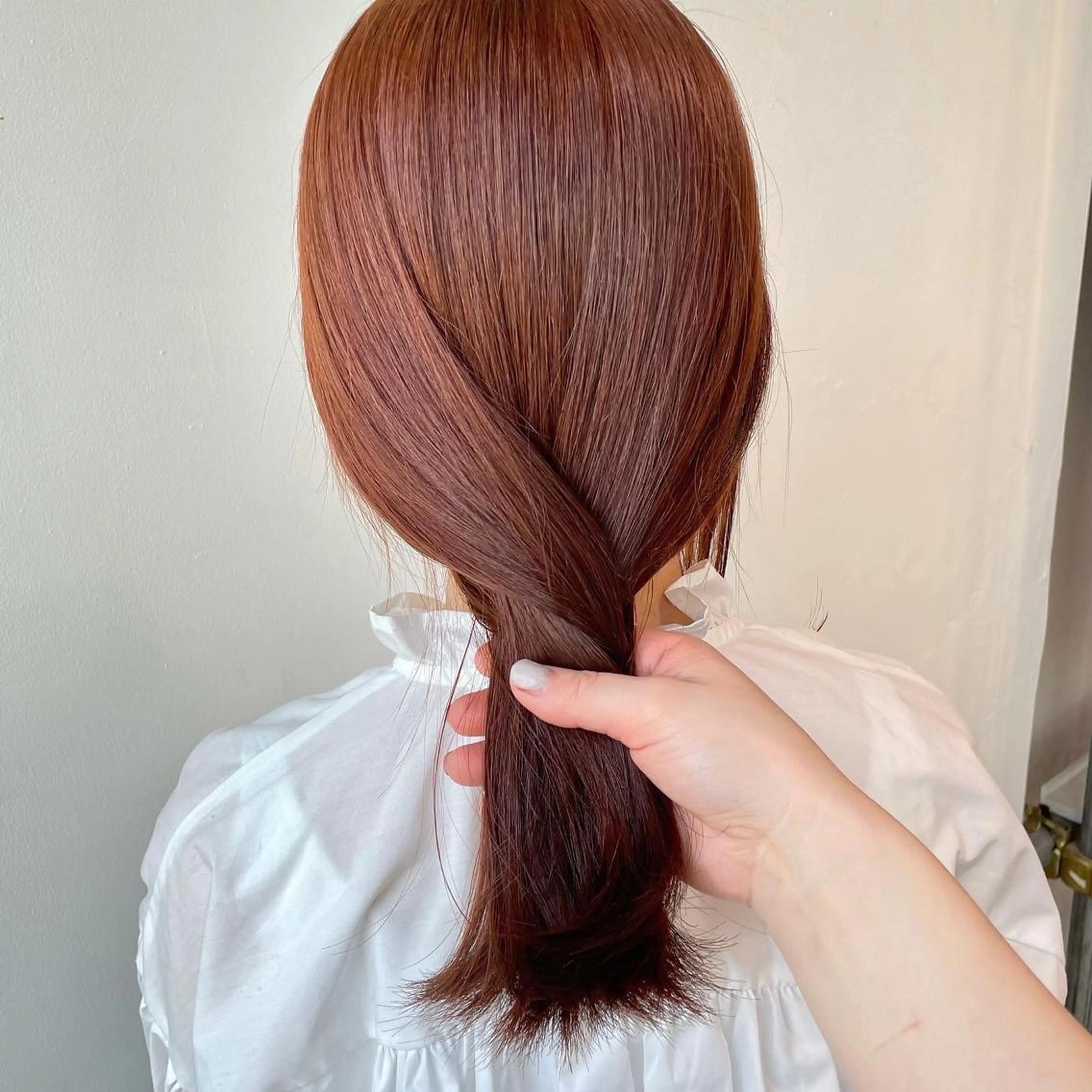 カラー ブリーチ ブリーチなしカラー ayu./hair stylist/暖色のヘアスタイル