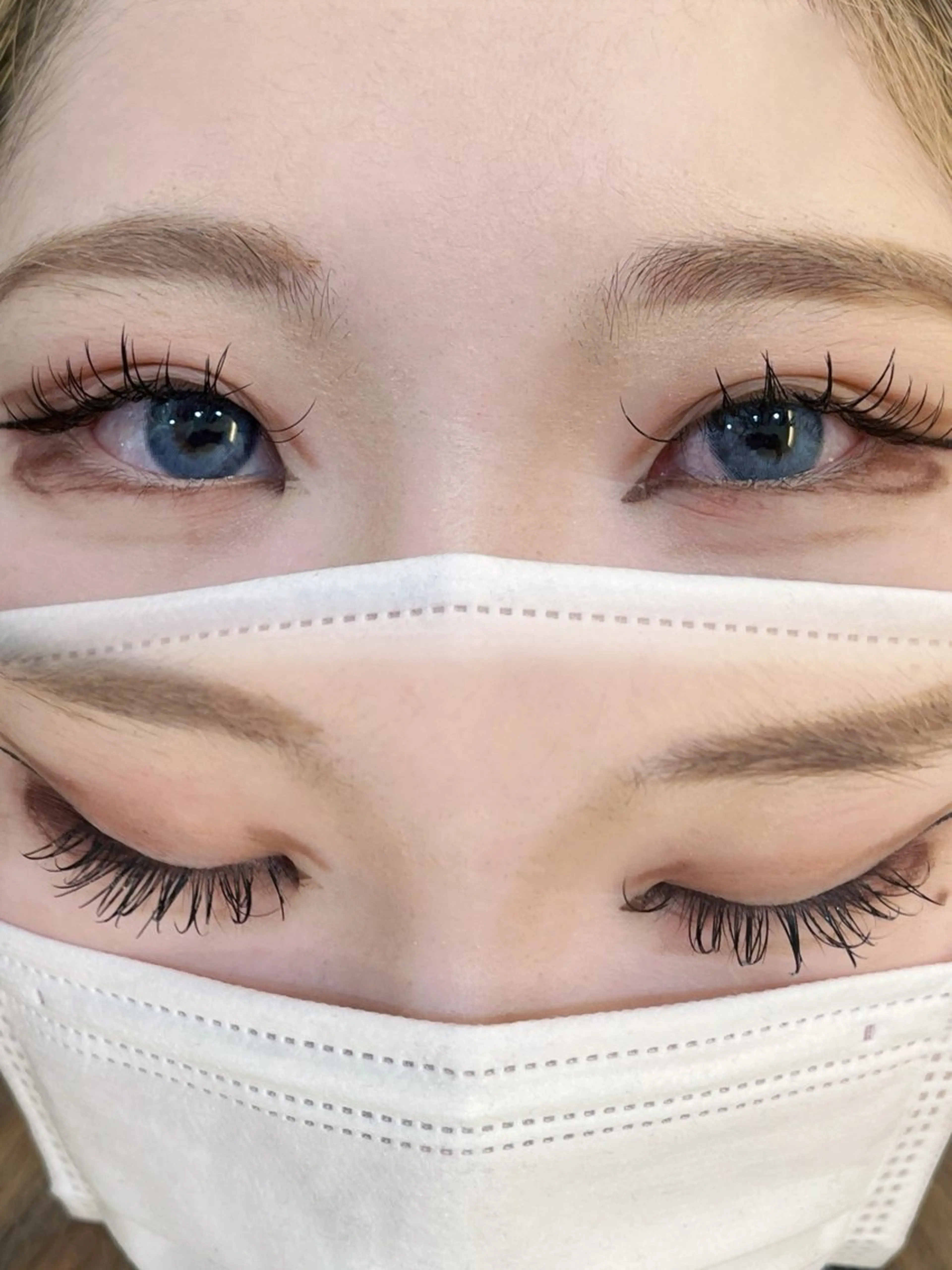 マツエク・マツパ フラットラッシュ 岡本葵子カットモデル ┊束感マツエクのマツエク・マツパデザイン