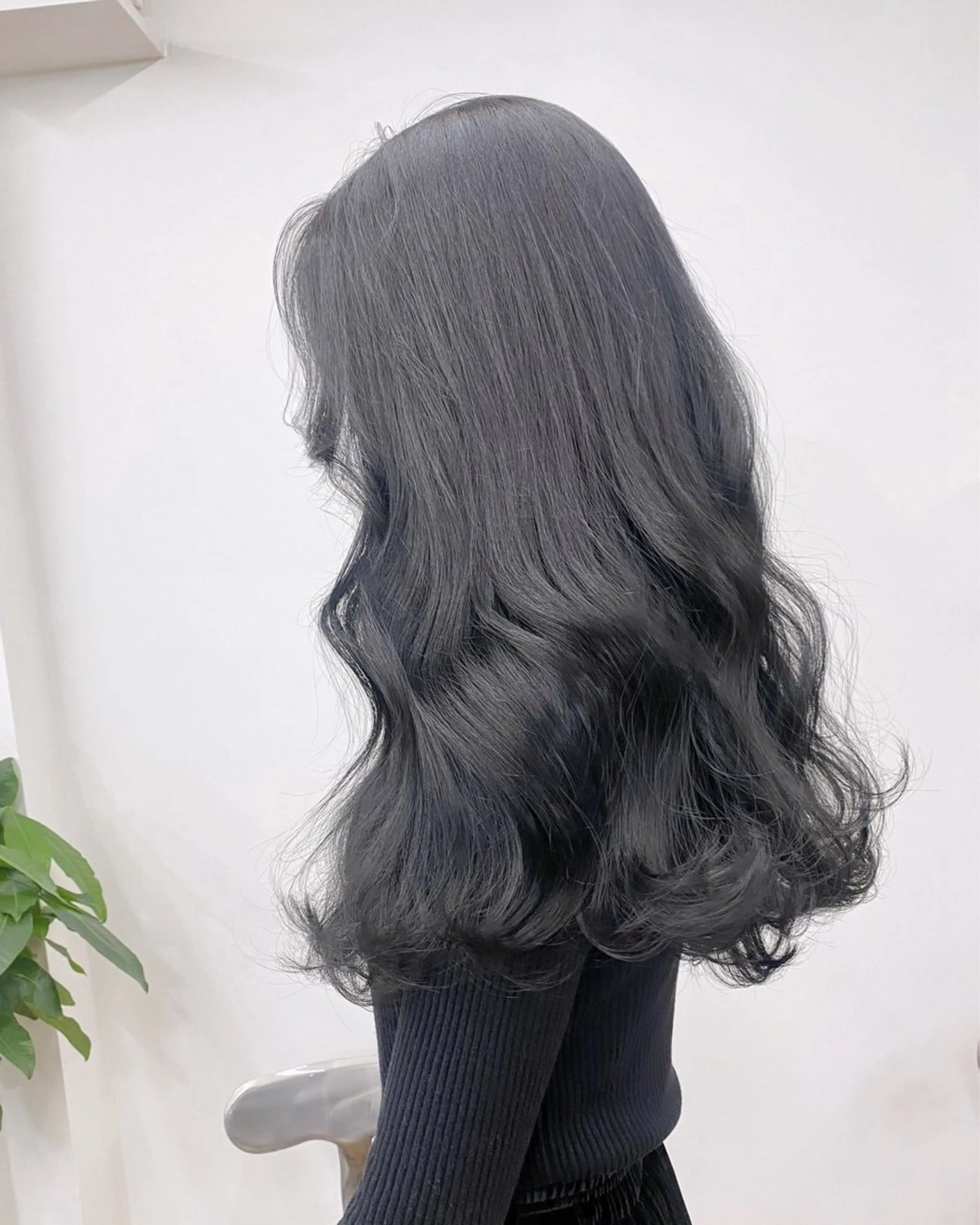 セミロング カラー 韓国風×透明感カラー 髪質改善オタベシンヤのヘアスタイル