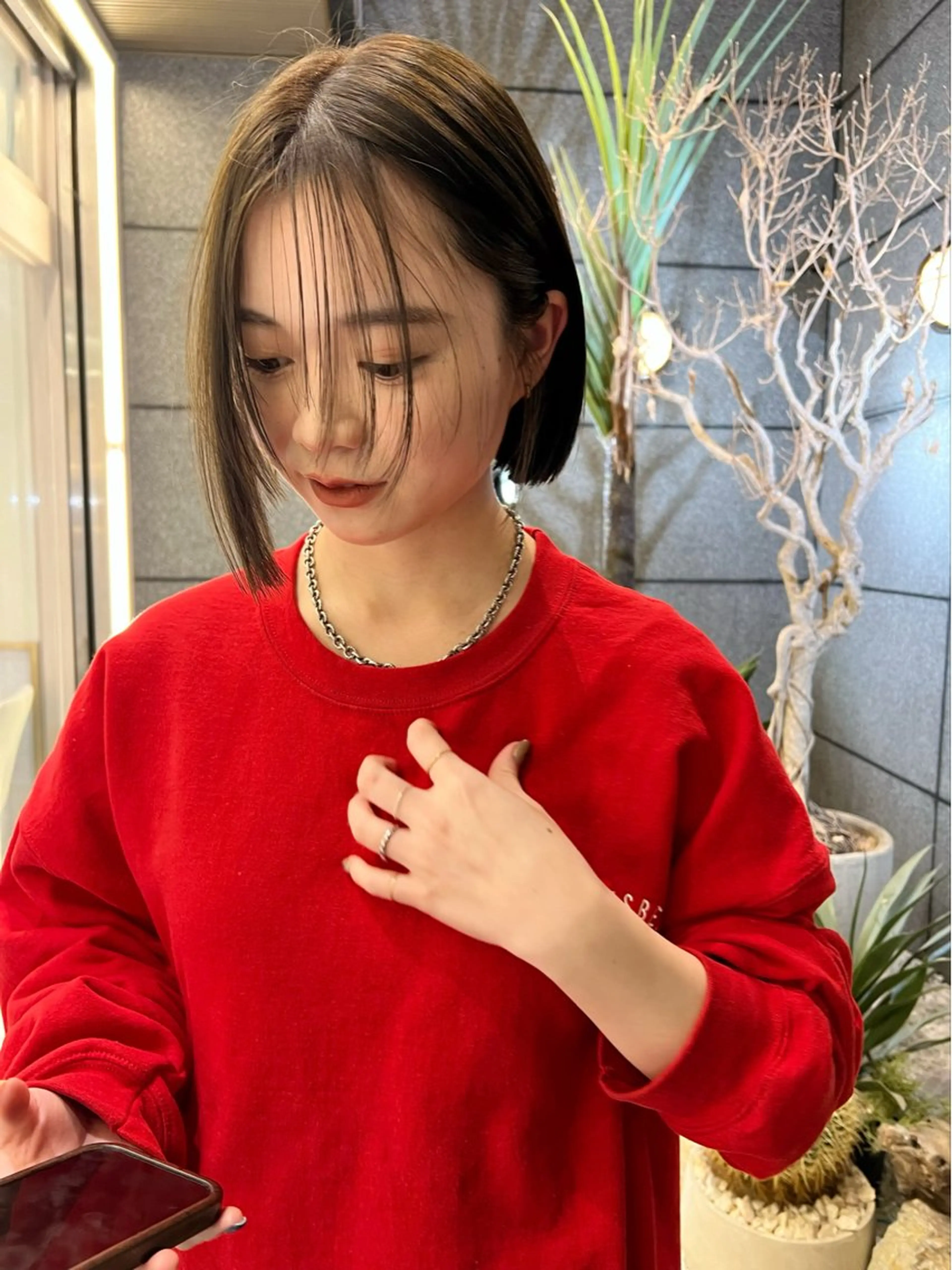 セミロング ヘアカラー トリートメント オシャレデザイン 🧺🪽/SHUNOのヘアスタイル