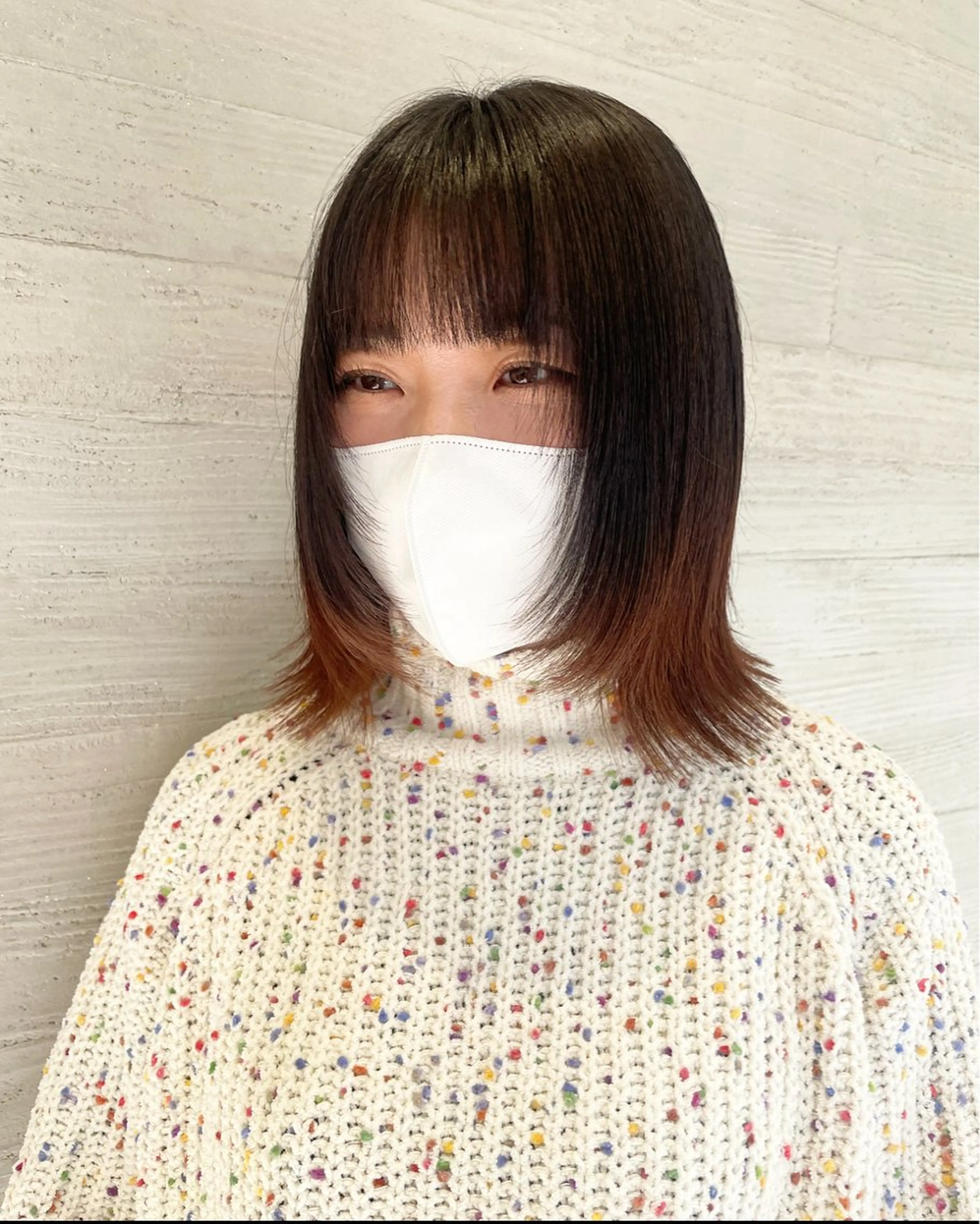ミディアム 顔まわりレイヤー レイヤーカット NEST by chord （ネストバイコード）所属・🤍関根 朋香🤍のヘアスタイル