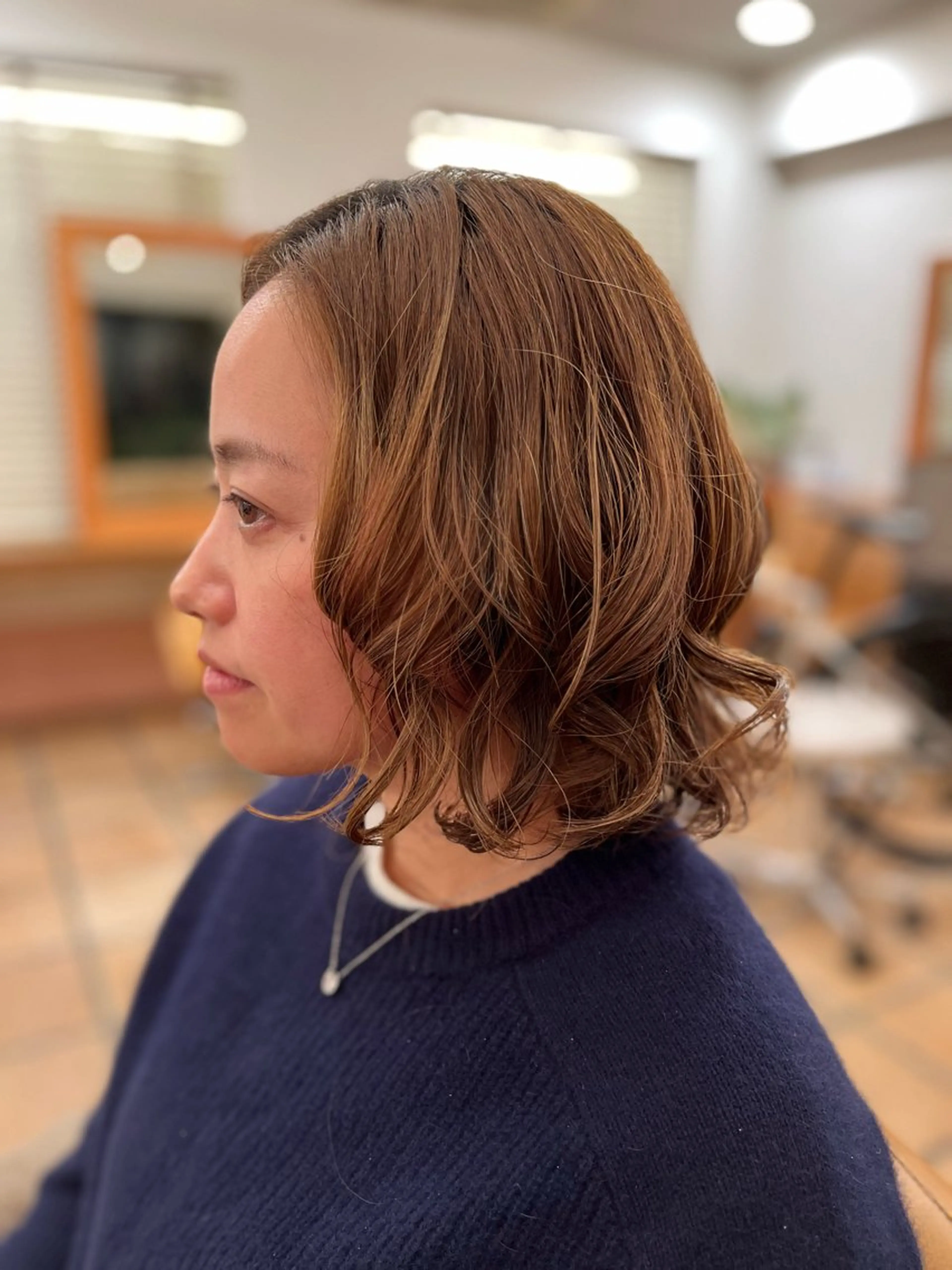 ミディアム パーマ d'ici所属・d’ici六本木 佐藤彩のヘアスタイル