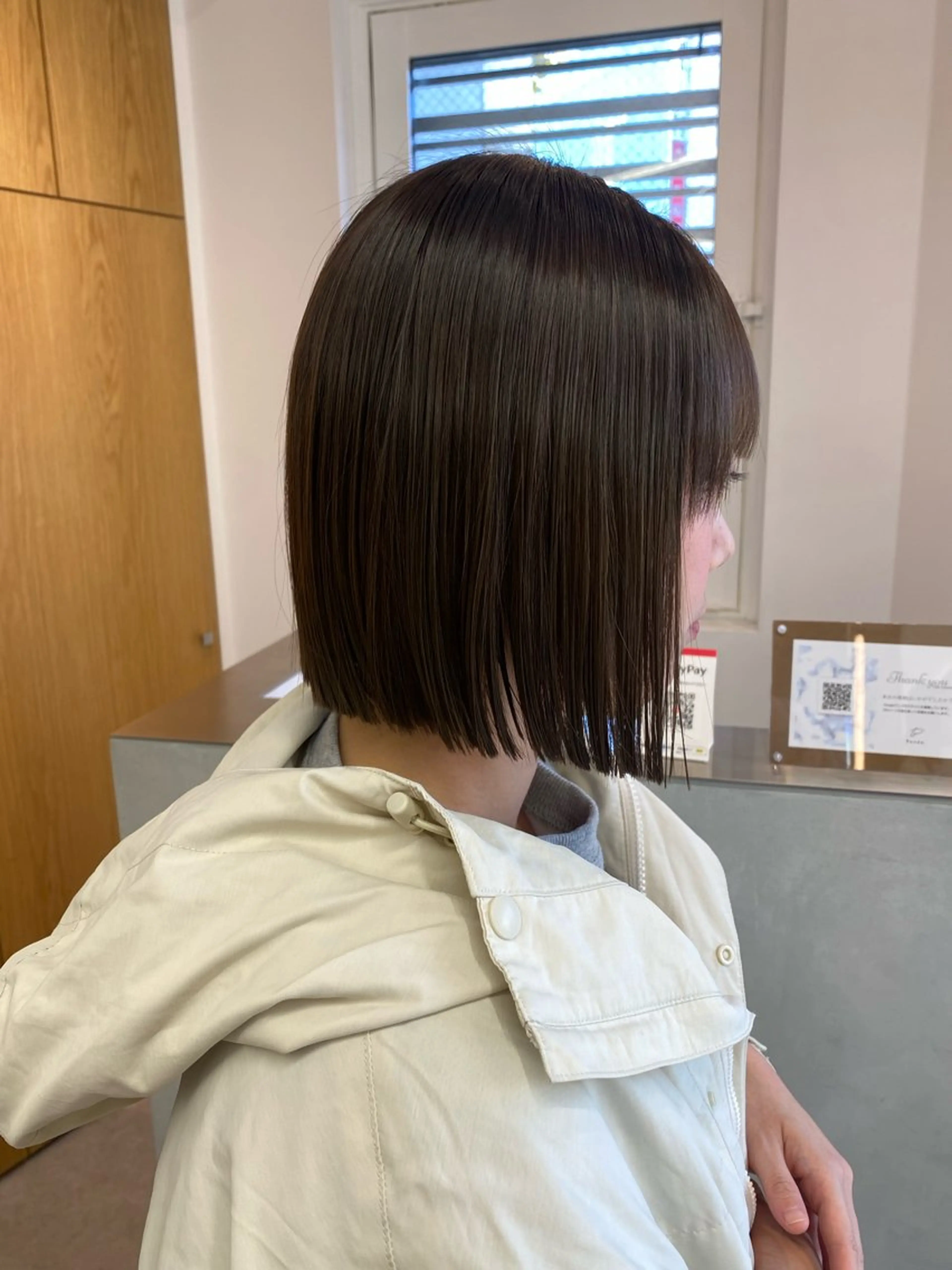 ショート 切りっぱなしボブ ボブ 濱﨑 紅葉のヘアスタイル