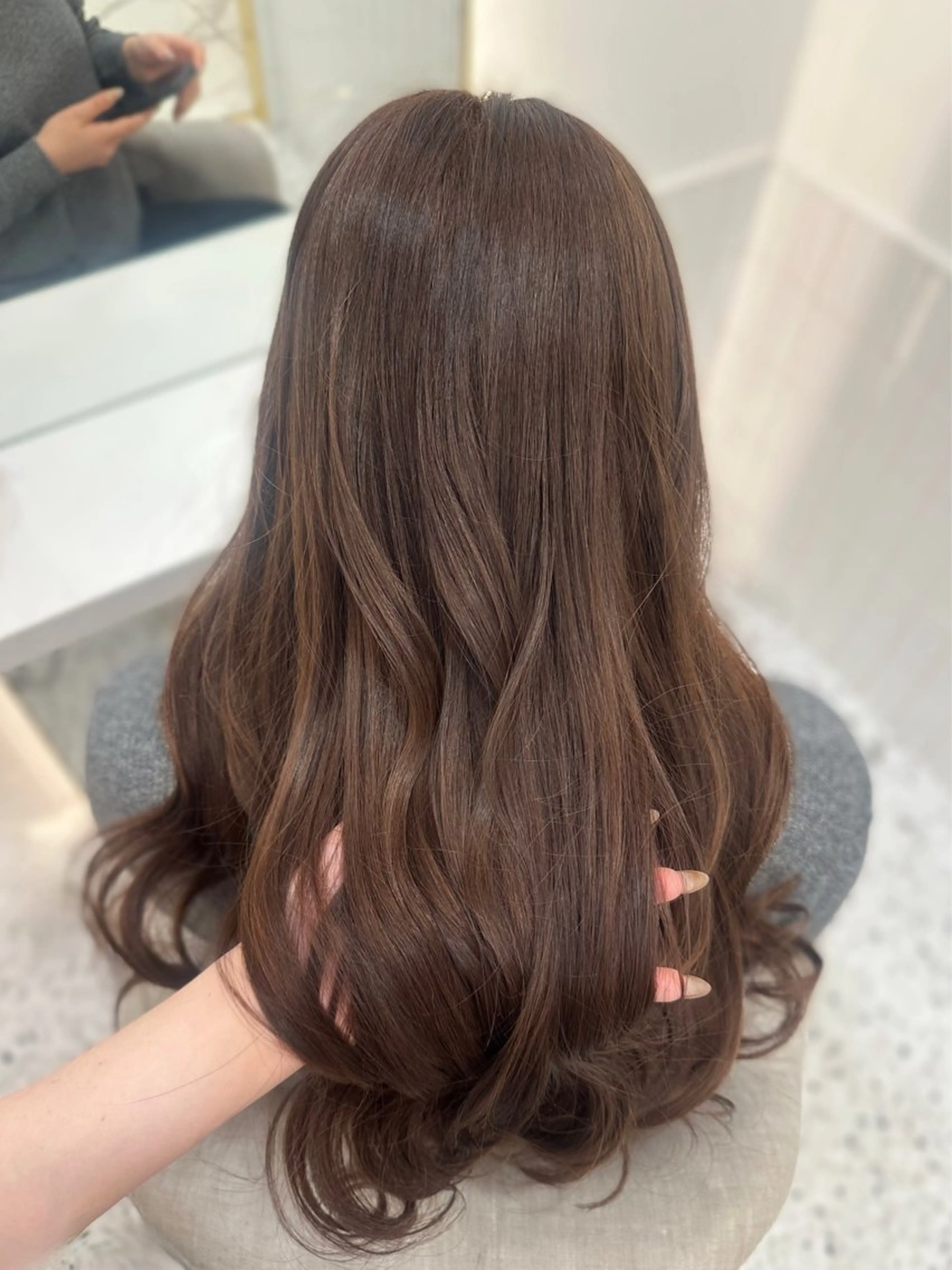 ロング カラー ヘアカラー トリートメント 🎀ちゃん りお🎀のヘアスタイル