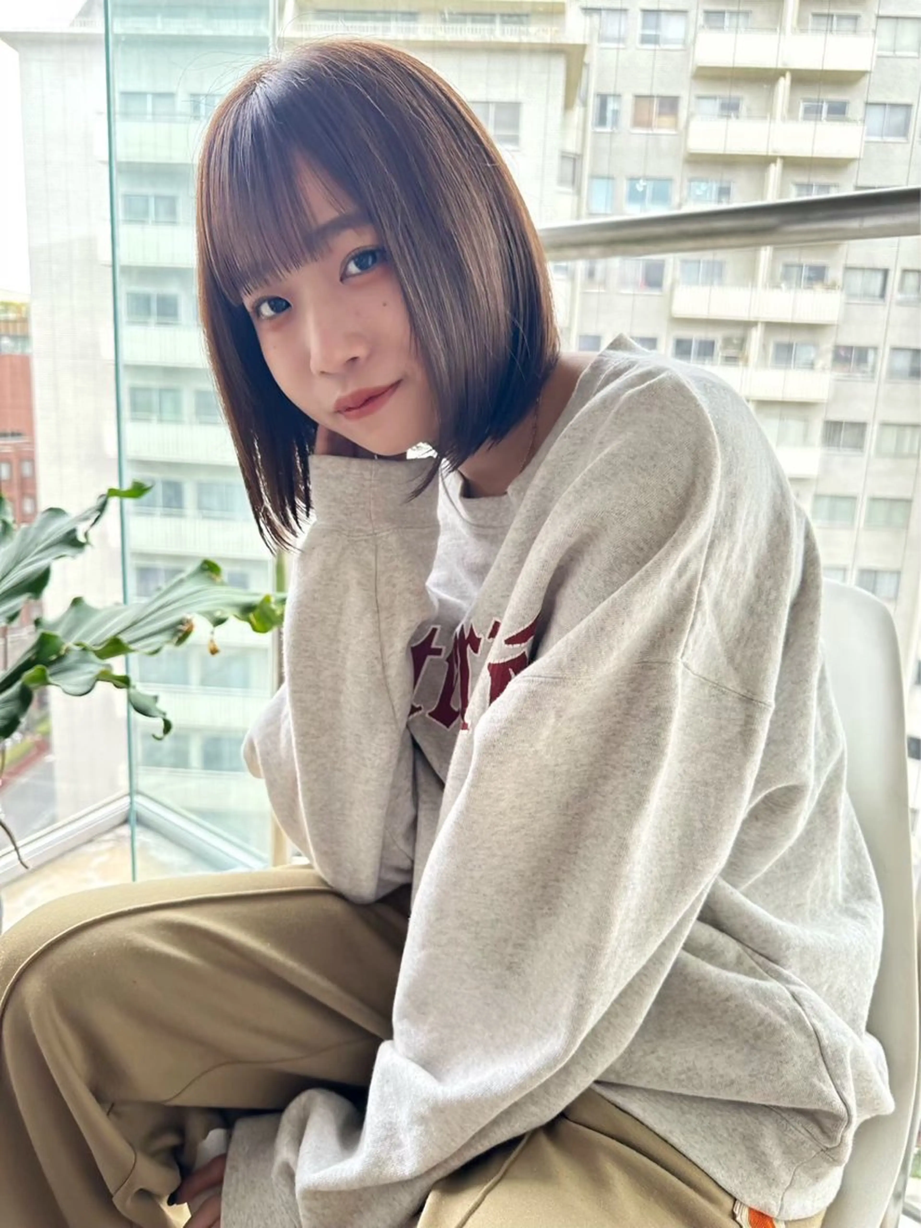 ショート カット ヘアカラー KAZUKI新宿 カット　パーマのヘアスタイル