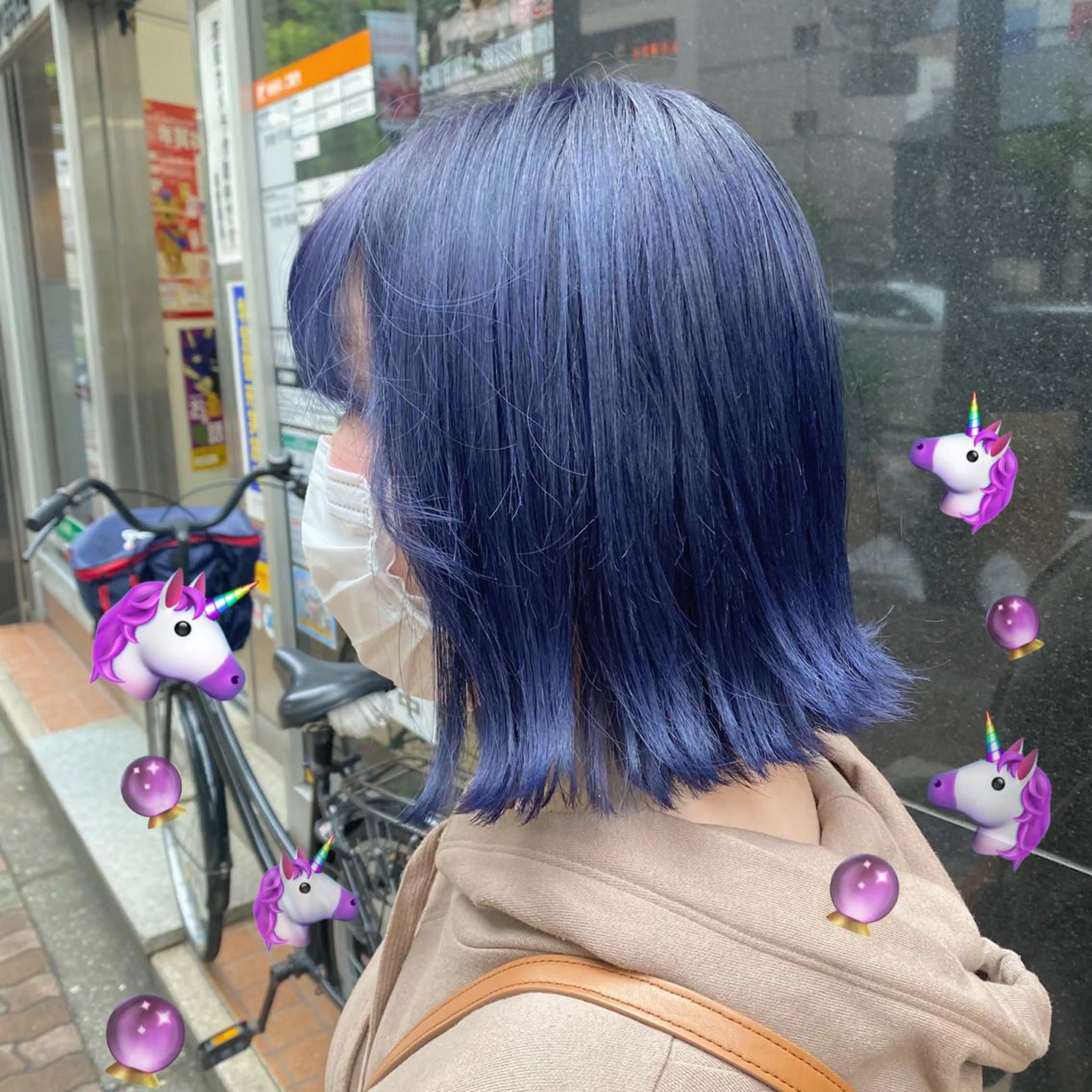 ミディアム カラー ブルーカラー ブルーラベンダー ラベンダーカラー salon village所属・色落ちまで可愛い🧚 心斎橋hikaruのヘアスタイル
