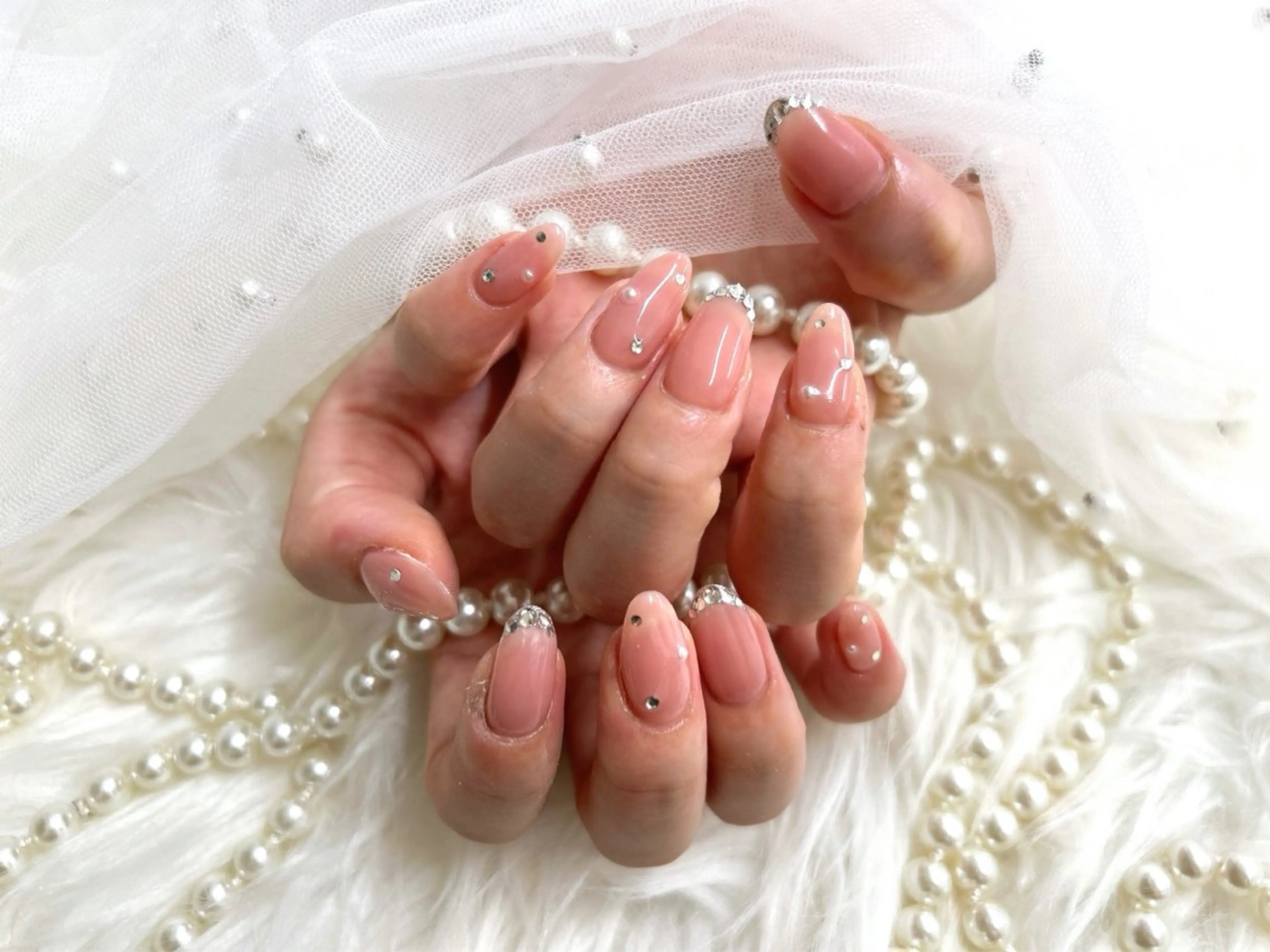 セミロング ハンドネイル Nailsalon Angeのネイルデザイン