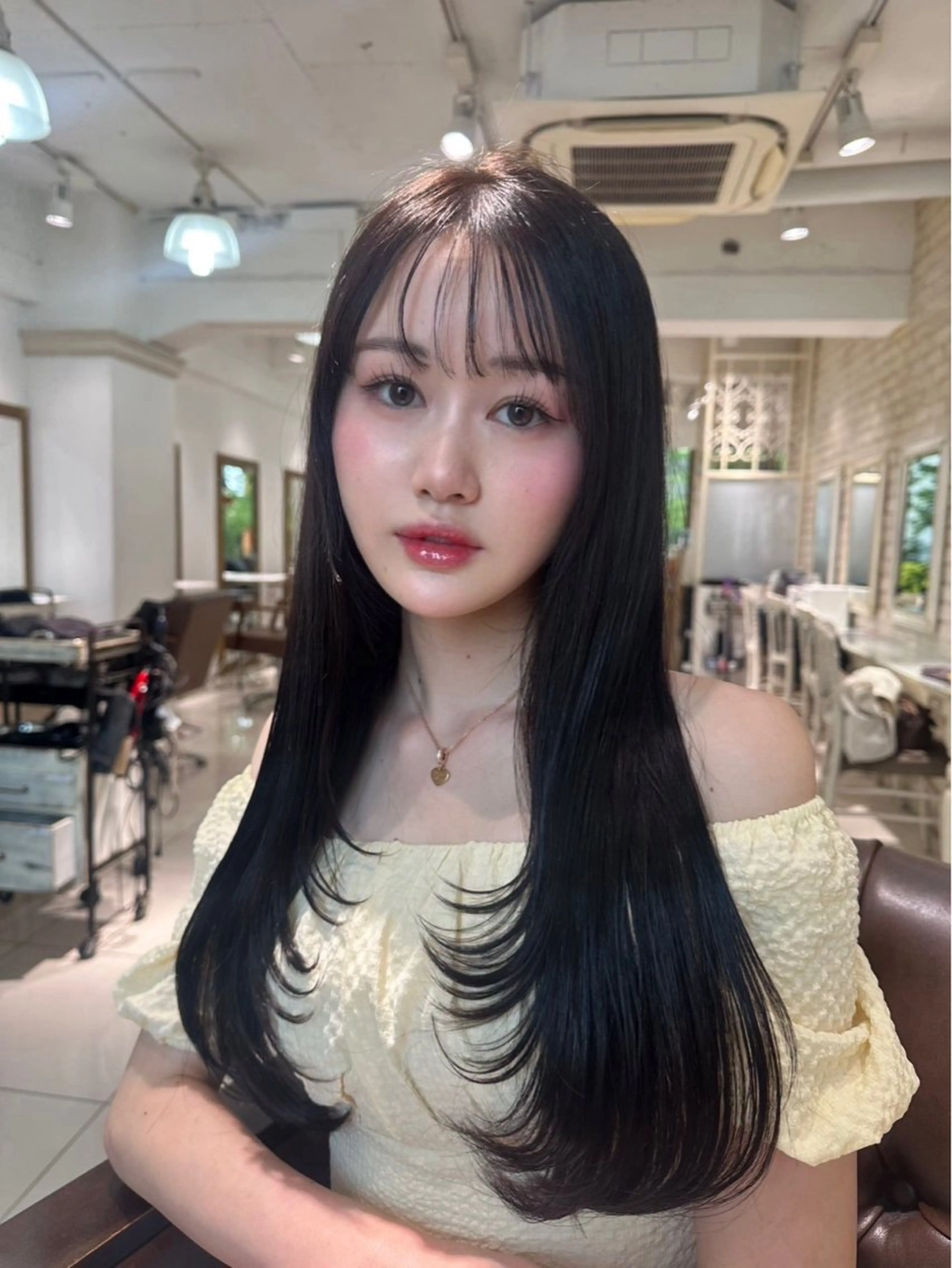 ロング カラー ヘアカラー トリートメント 髪質改善透明感カラー 🕯Nanakoのヘアスタイル