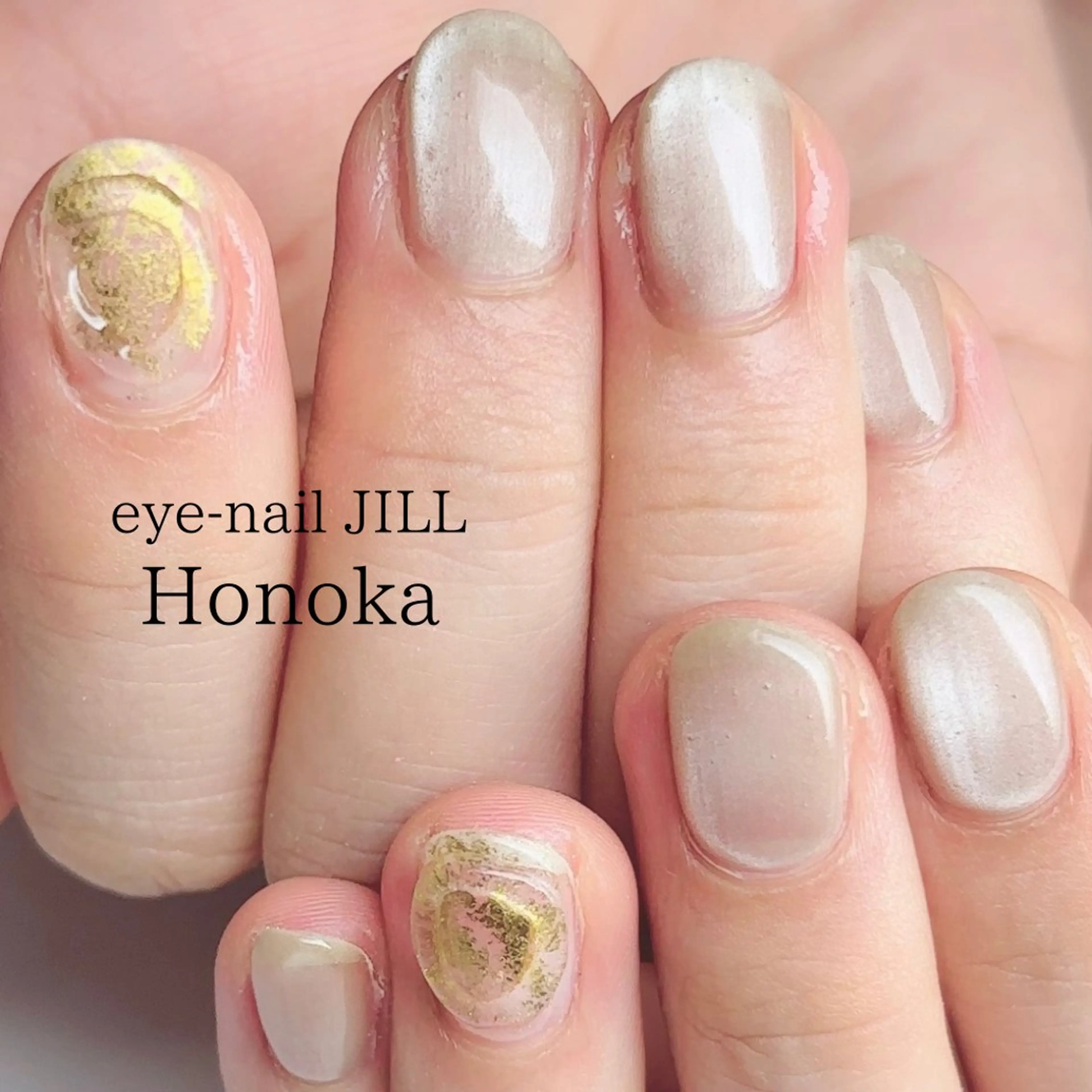 ネイル マグネットネイル ニュアンスネイル シンプルネイル ハンドネイル JILL Honokaのネイルデザイン