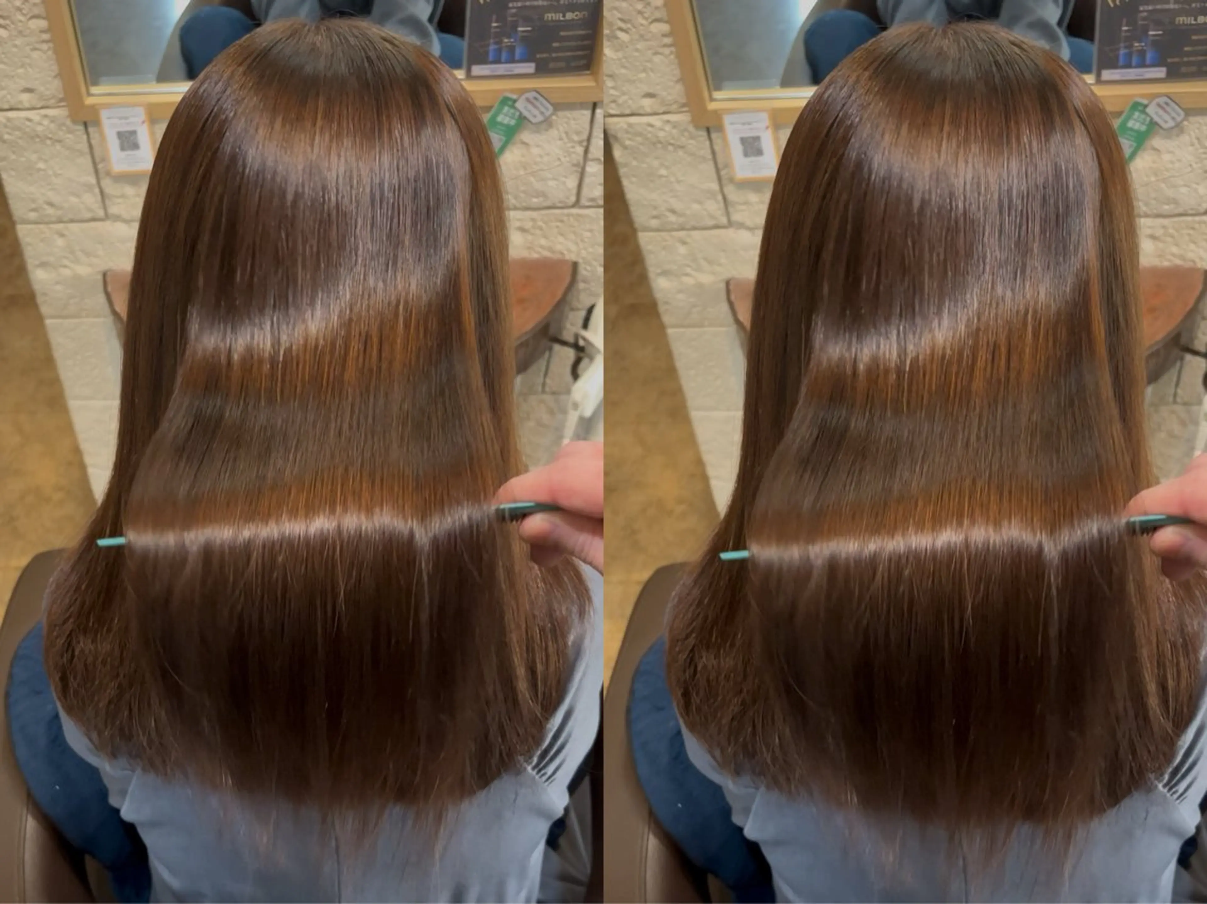 セミロング 縮毛矯正 シュモレ ポルターレ所属・髪質改善/東雲 美髪縮毛矯正/小坂翔のヘアスタイル