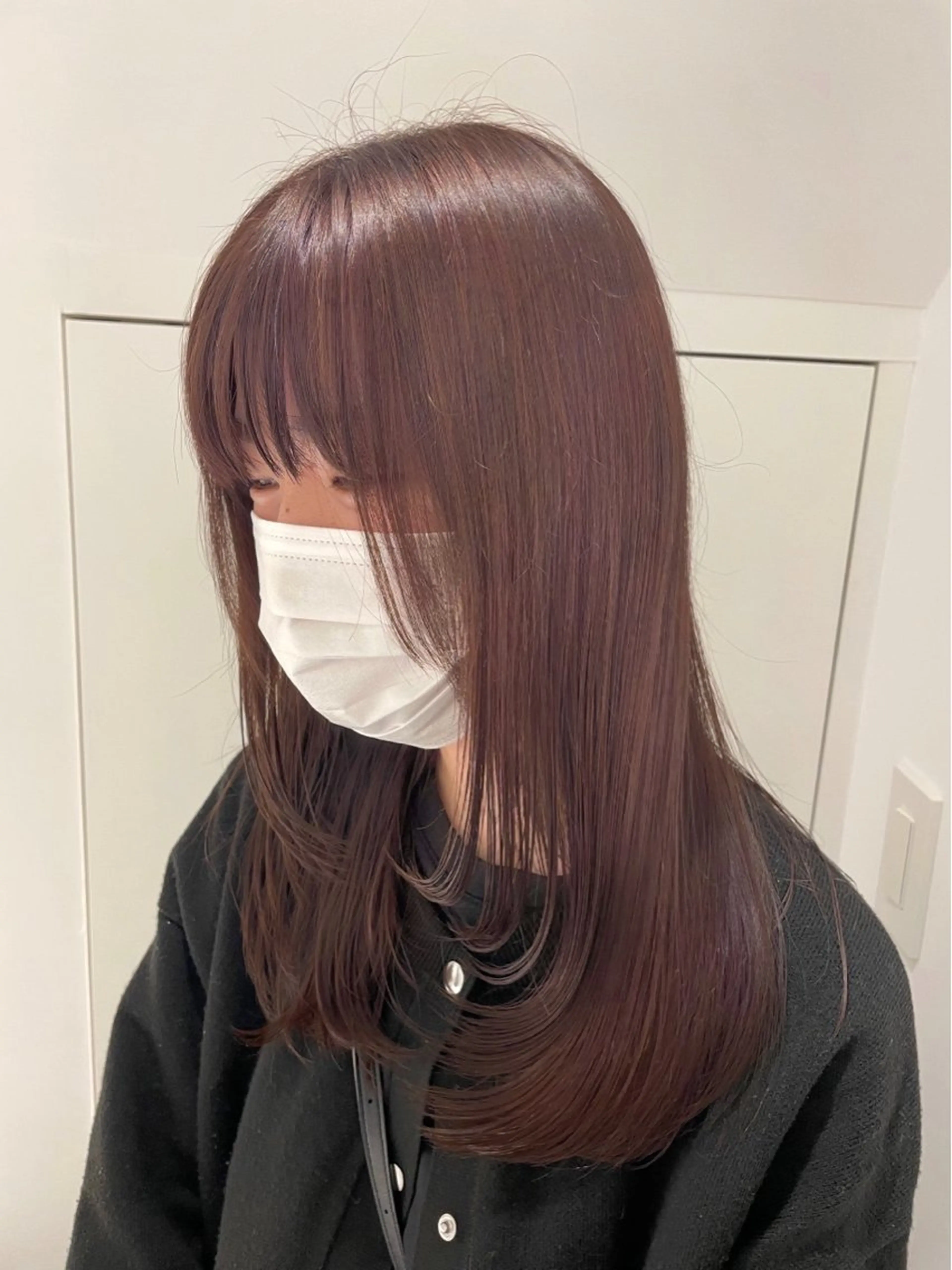 ミディアム ラベンダーブラウン nico. Julieのヘアスタイル