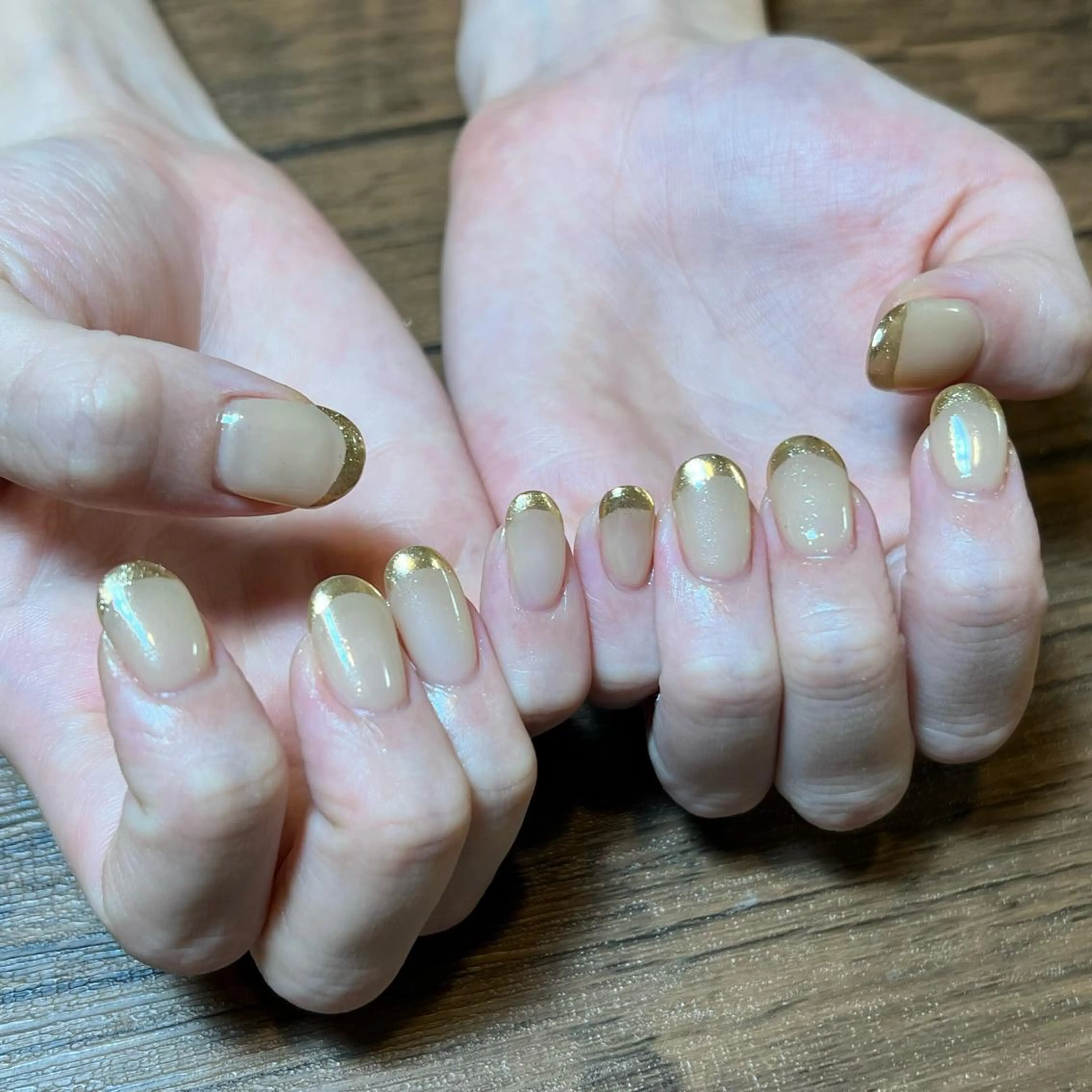 ネイル フレンチネイル ミラーネイル HENRIETTA NAILSALONのネイルデザイン