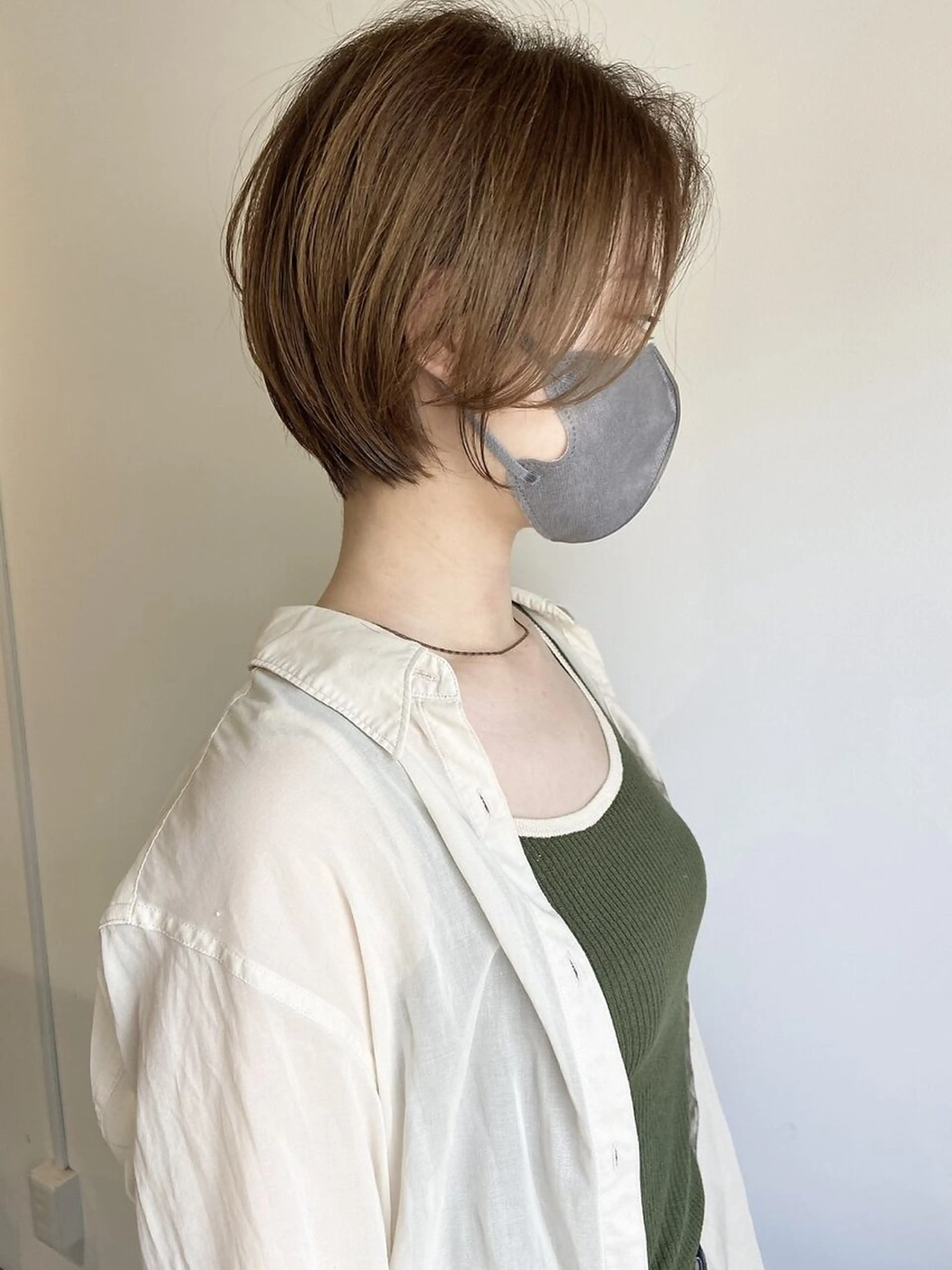 ショート ボブ 髪質改善 韓国風ヘア レイヤーカット ショートヘア suii..hair designブリーチのヘアスタイル