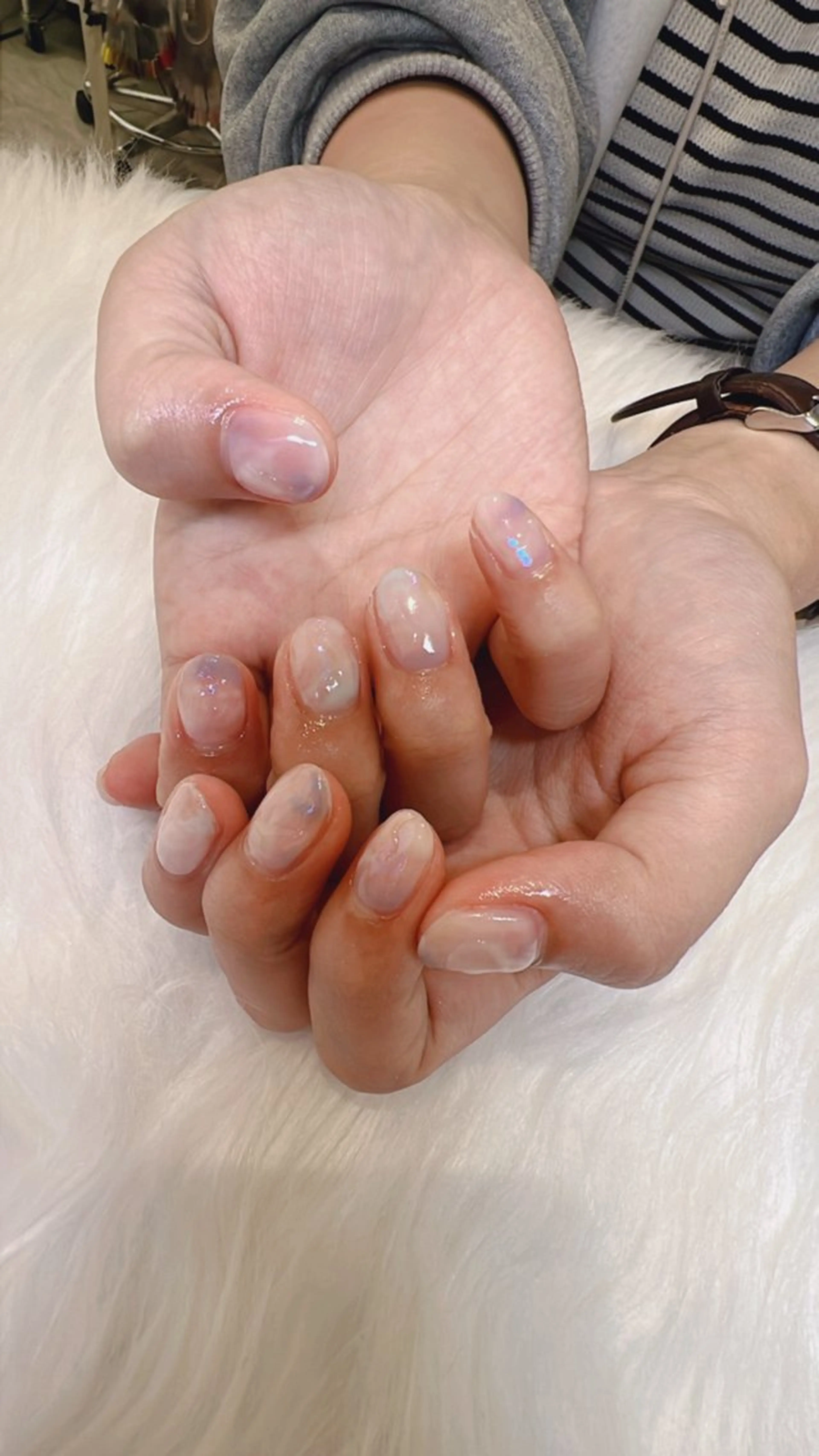 ネイル ジェルネイル 持ち込み ニュアンスネイル パラジェル ハンドネイル 若狭 早希のネイルデザイン