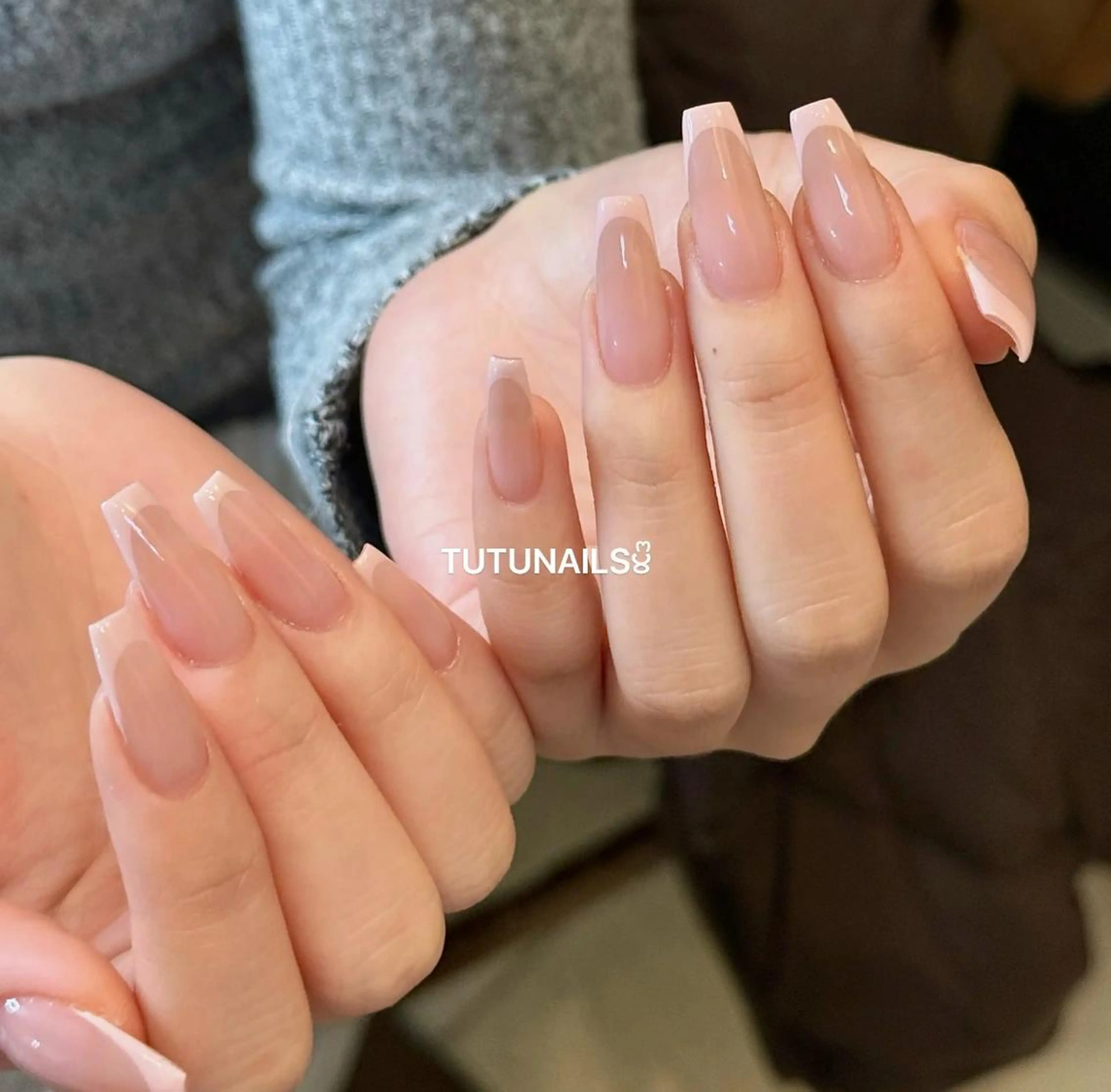 【チップ】💓フレンチofカラーグラーデーションの写真