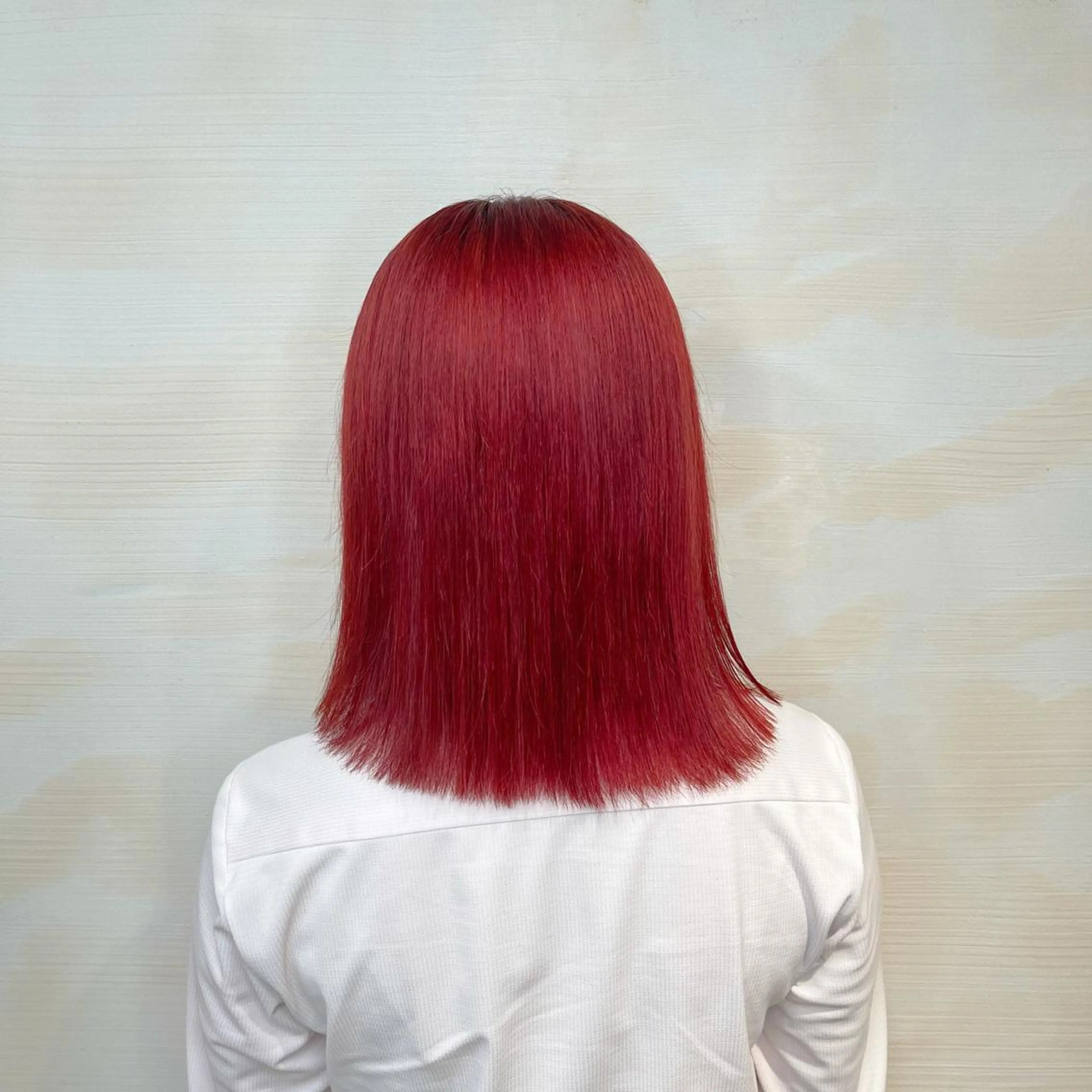 ミディアム カラー レッドカラー カット ヘアカラー MEI💫銀座 エクステ/艶カラーのヘアスタイル