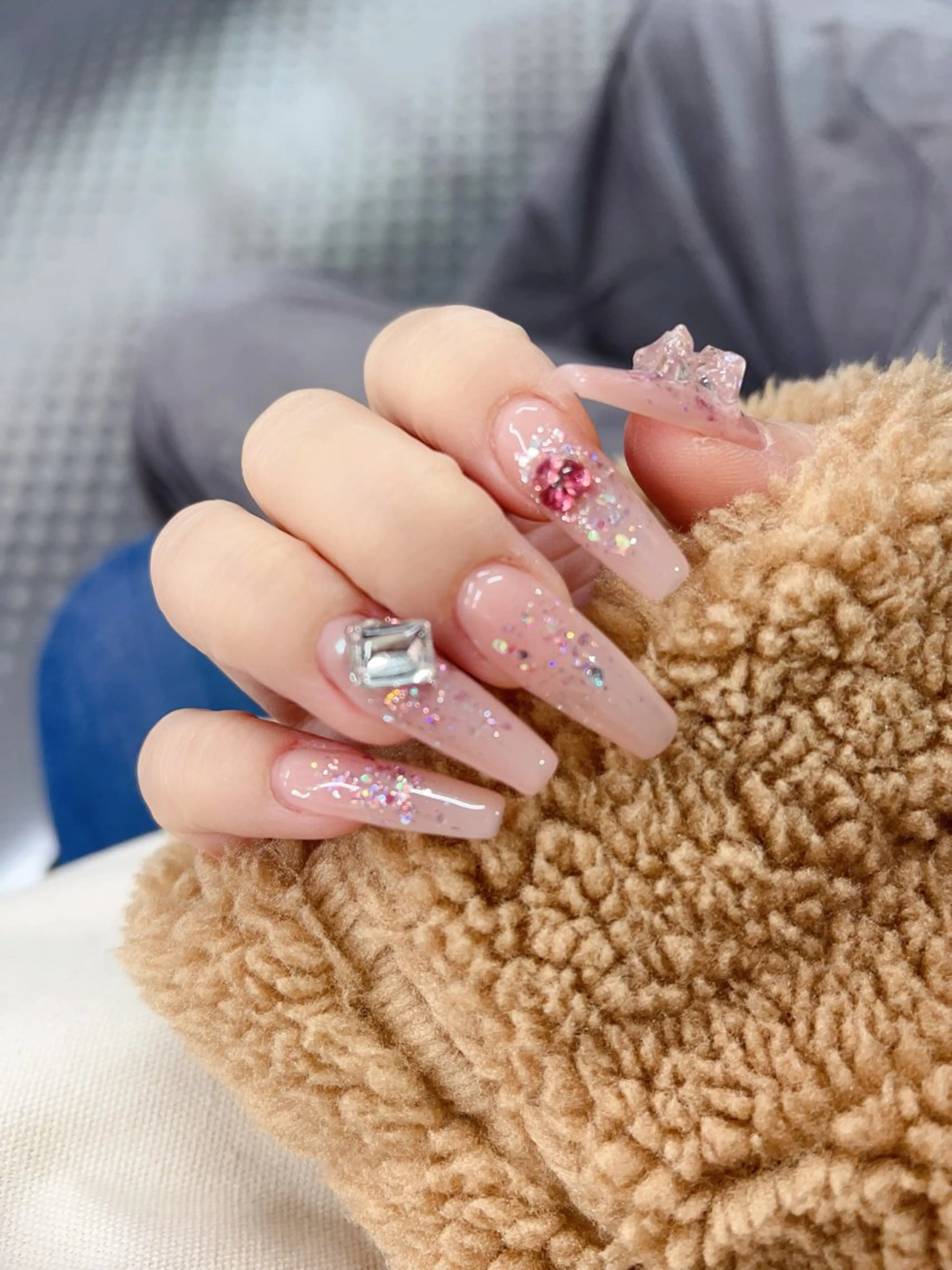 ロング ハンドネイル ハンドケア 💜MIYA nail川崎店のネイルデザイン