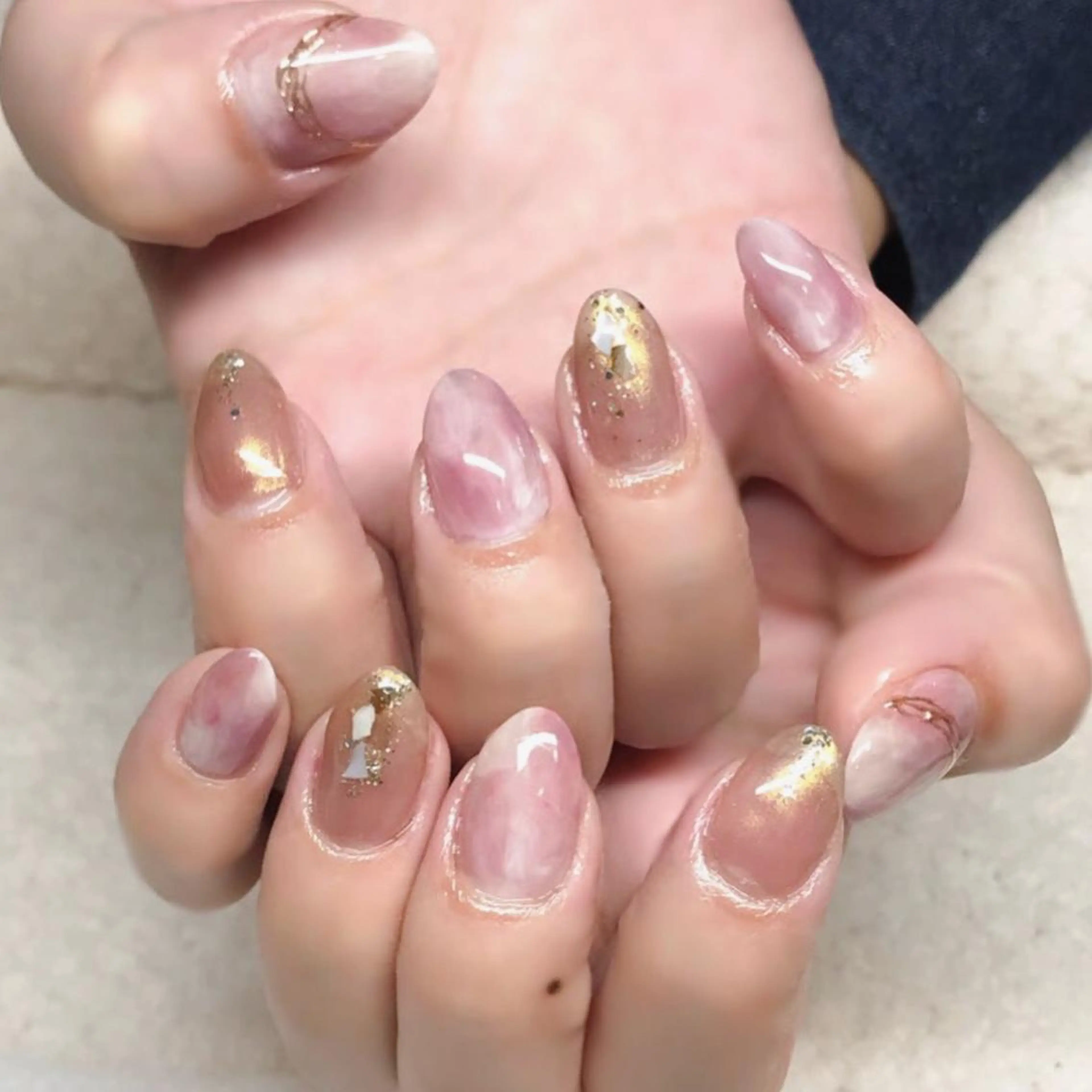 ネイル ジェルネイル ニュアンスネイル オフィスネイル 夏ネイル Nyanco Nailのネイルデザイン