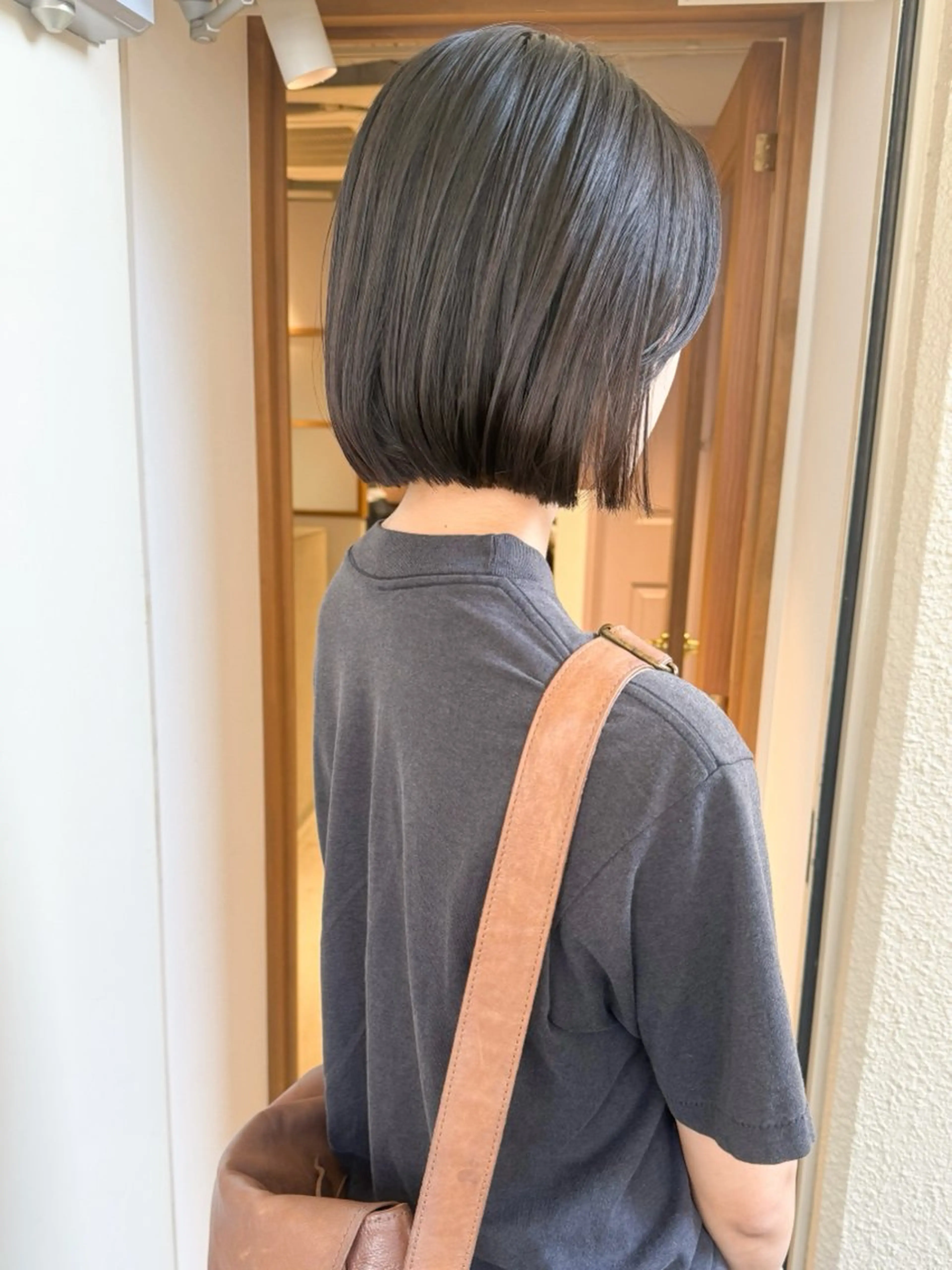 ショート カラー カット ヘアカラー トリートメント 似合わせぷつっとボブ 縮毛矯正 久保田彩菜のヘアスタイル