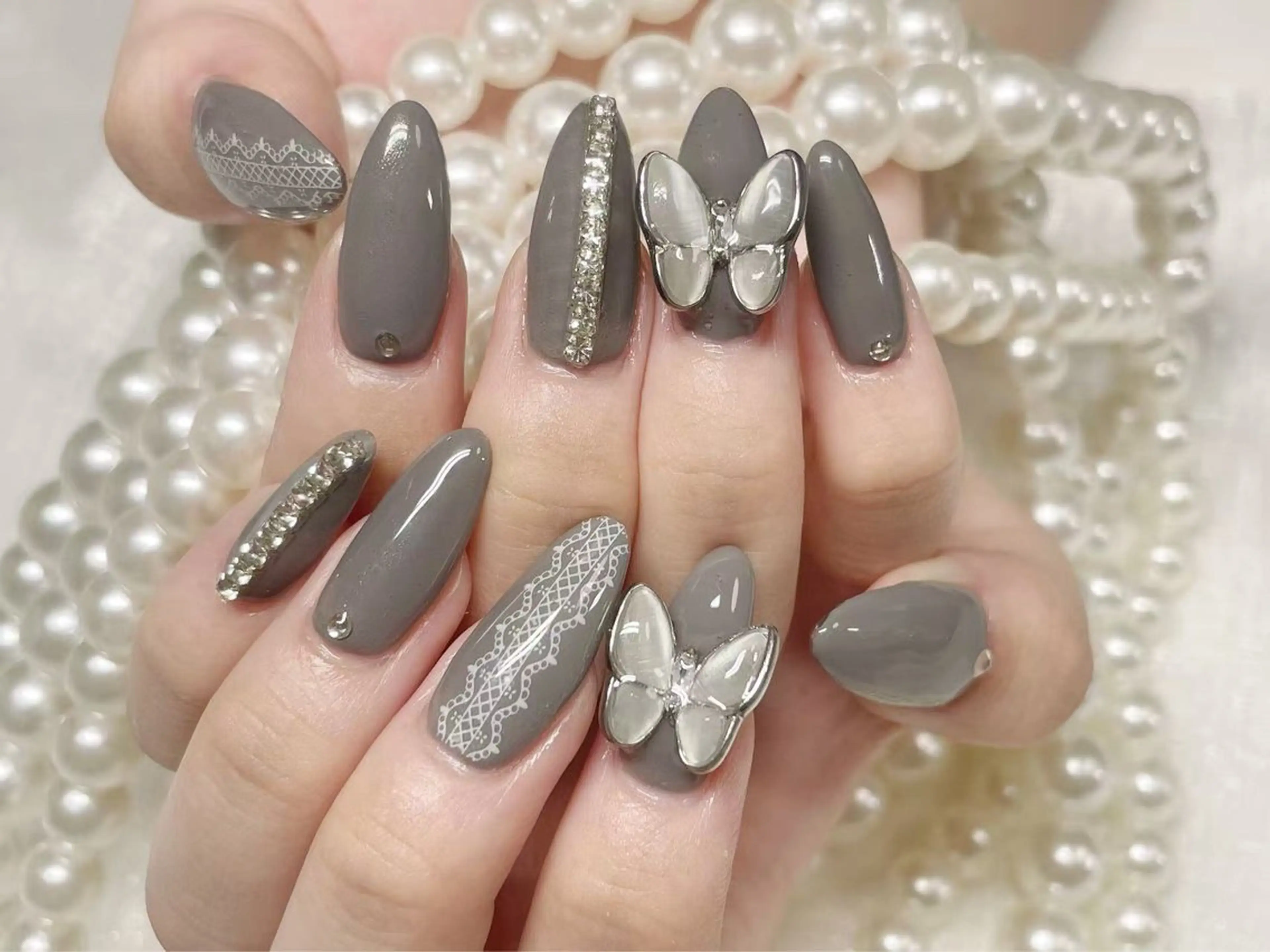 ネイル クリアネイル 成人式 フラッシュネイル フットネイル フレンチネイル 💫KASUMI 💅のネイルデザイン