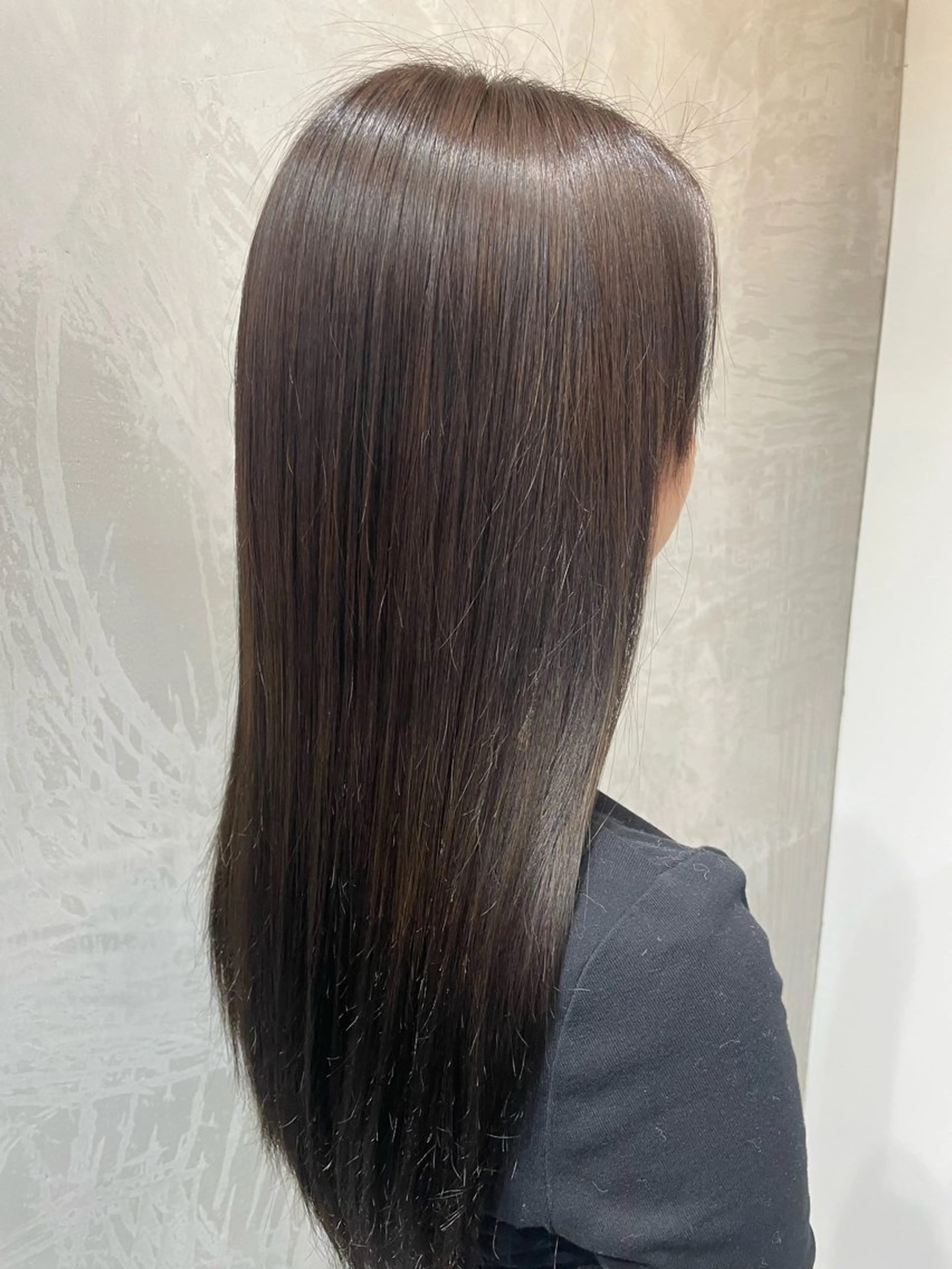 ロング カラー カット 縮毛矯正 トリートメント 南雲 由麻のヘアスタイル